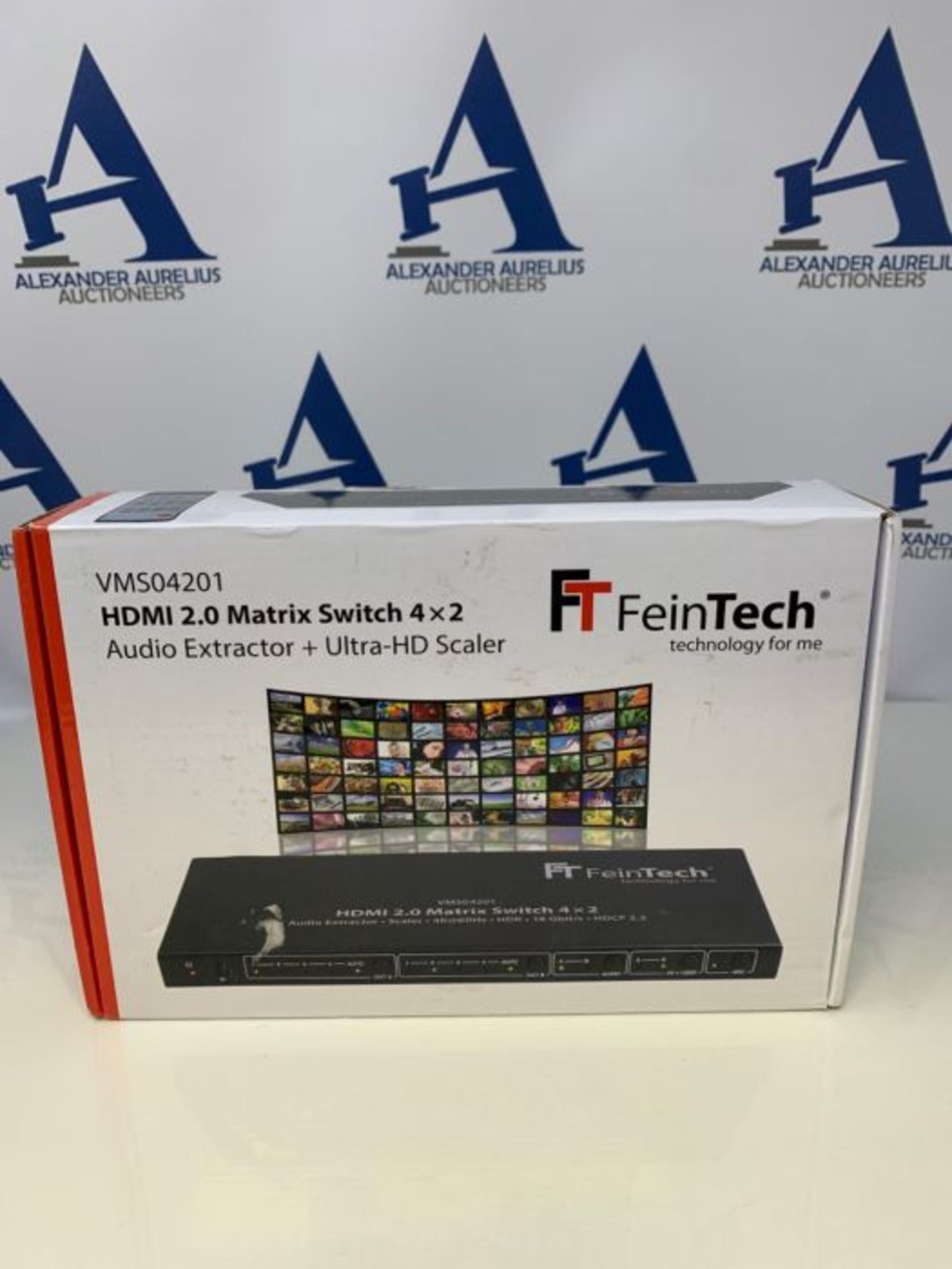 RRP £139.00 FeinTech VMS04201 HDMI Matrix Switch 4x2 with Audio Extractor Scaler Ultra HD 4K 60Hz - Image 2 of 3
