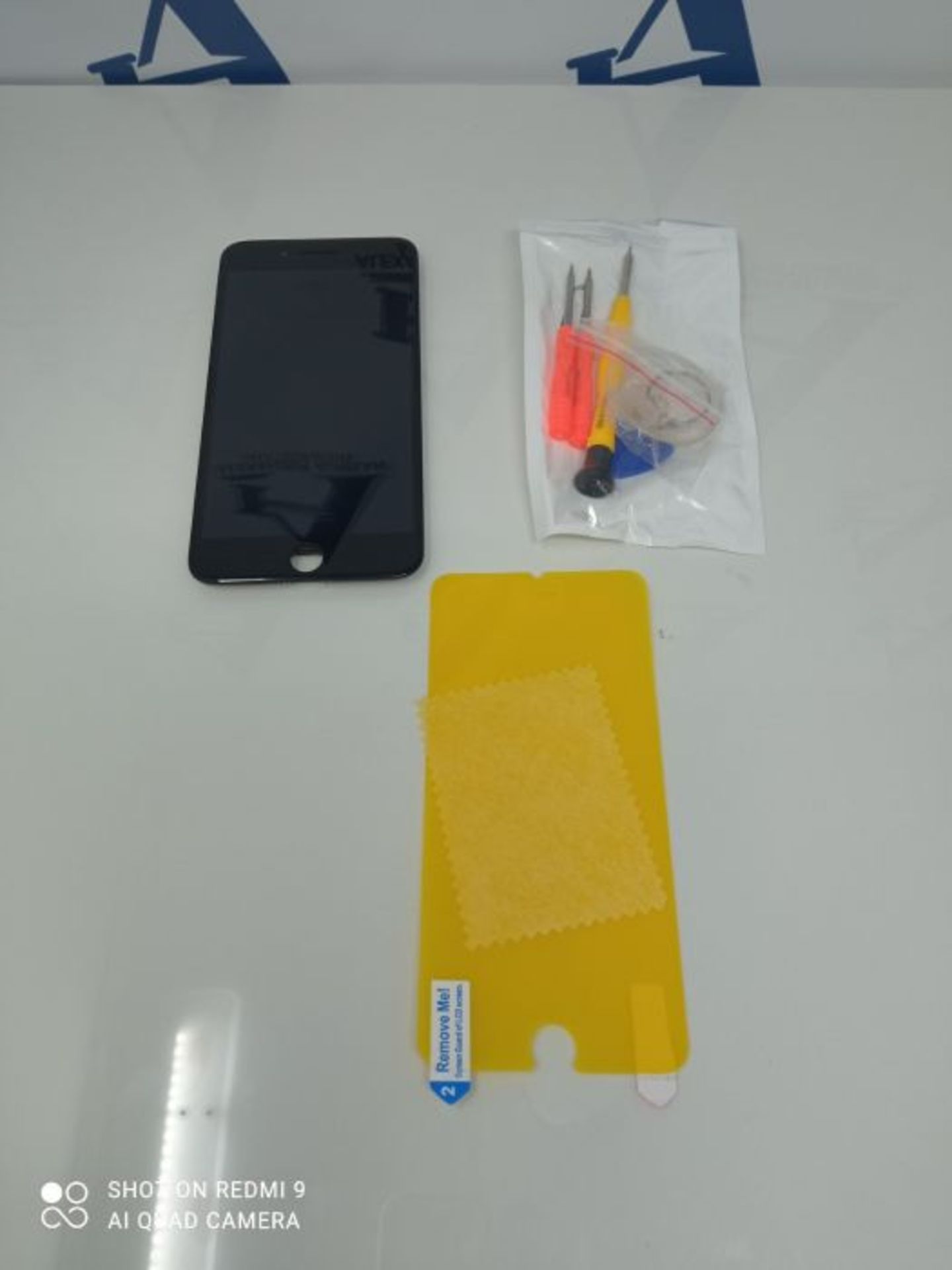Yodoit for iPhone 7 Plus Screen Replacement Black With Front Camera, Earpiece Speaker, - Image 2 of 2