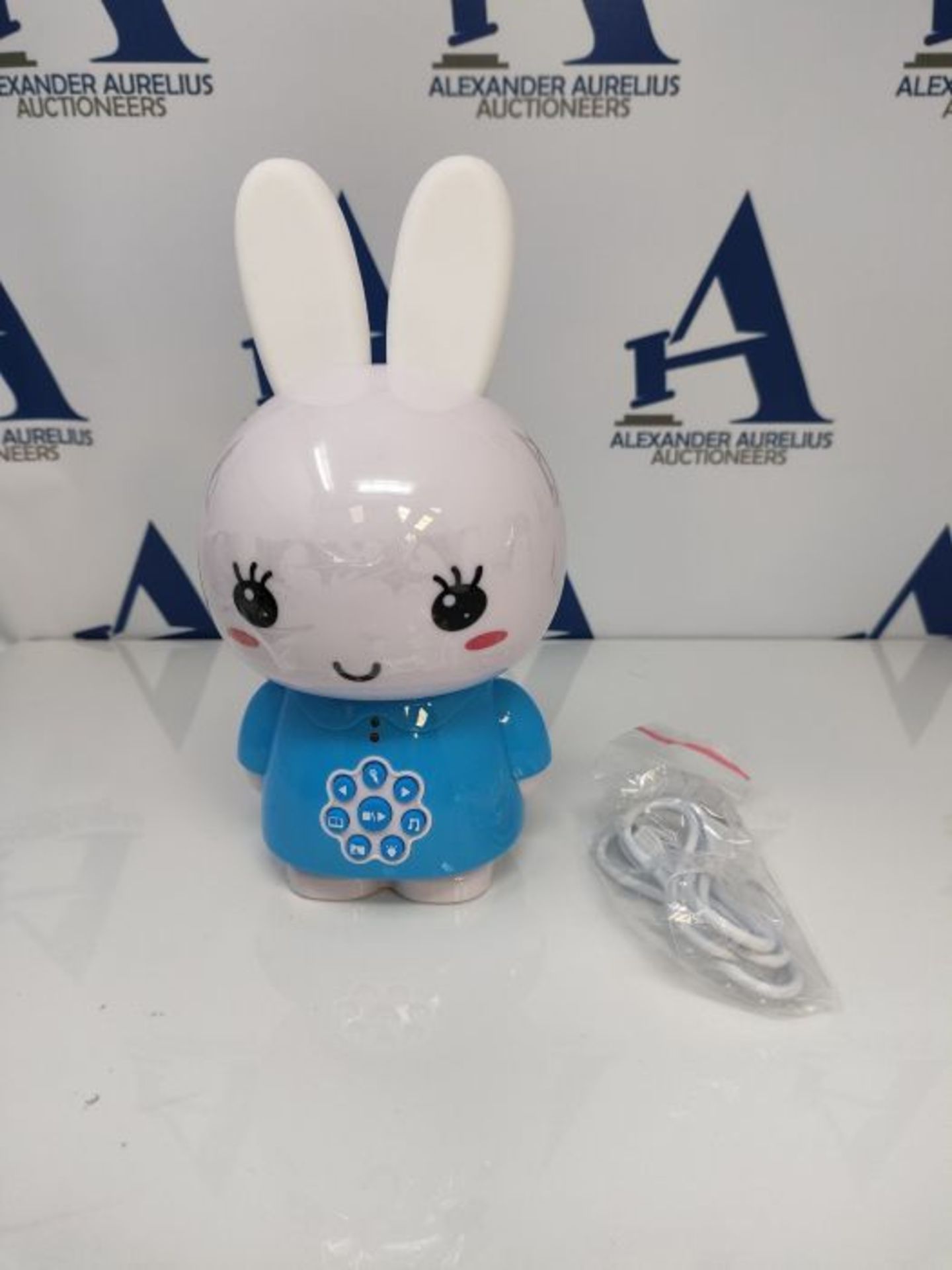 RRP £59.00 Alilo Honey Bunny Rabbit Interactive Night Light with Sound Blue - Image 3 of 3