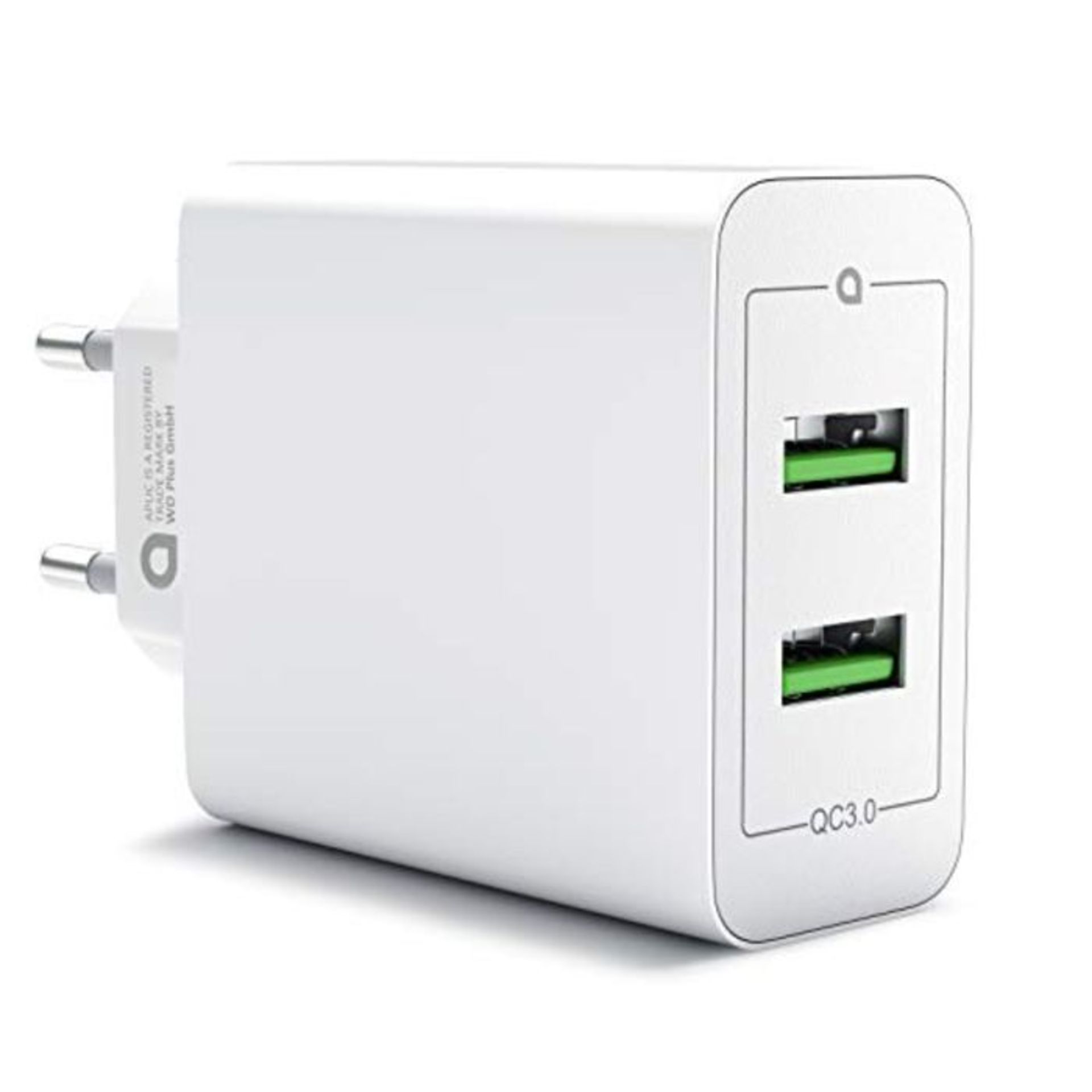 Csl-Computer 2 Port Quick Charger 3.0 With Usb Power Supply 6000 Ma For Iphone, Ipad,