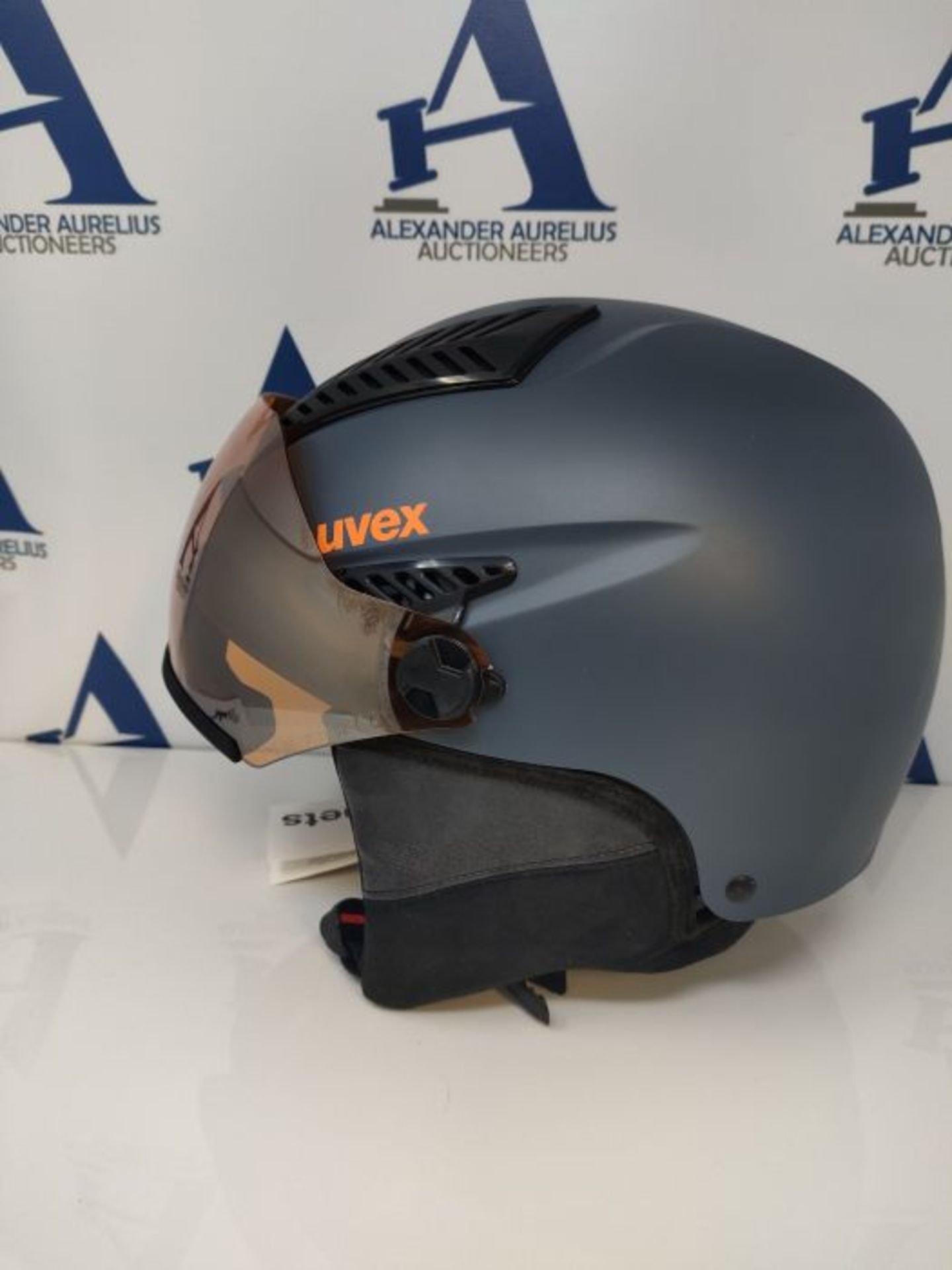 RRP £259.00 uvex Unisex - Erwachsene hlmt 600 Visor Skihelm, Dark Slate orange mat, 59-61 cm - Image 3 of 3