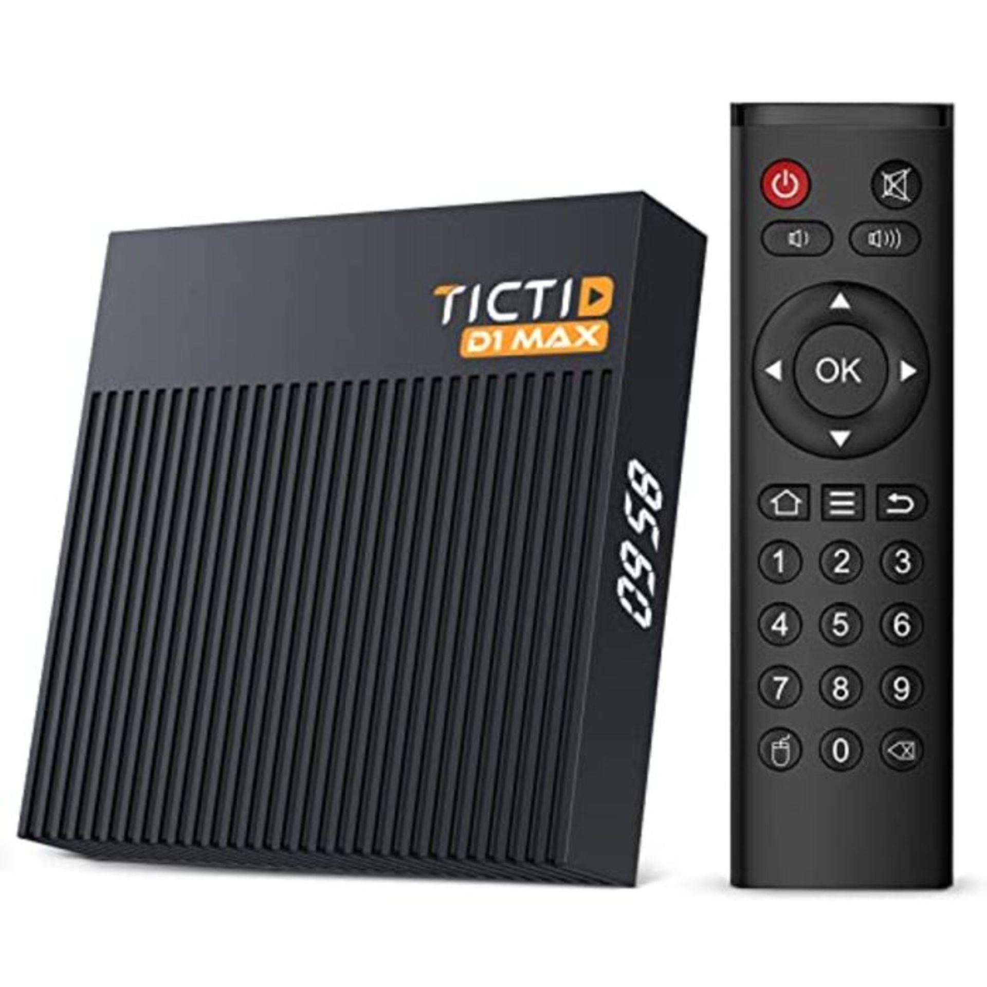 RRP £57.00 TICTID Android 9.0 TV Box with Touchpad Keyboard 4 GB DDR3 + 64 GB ROM BT 4.0 Android