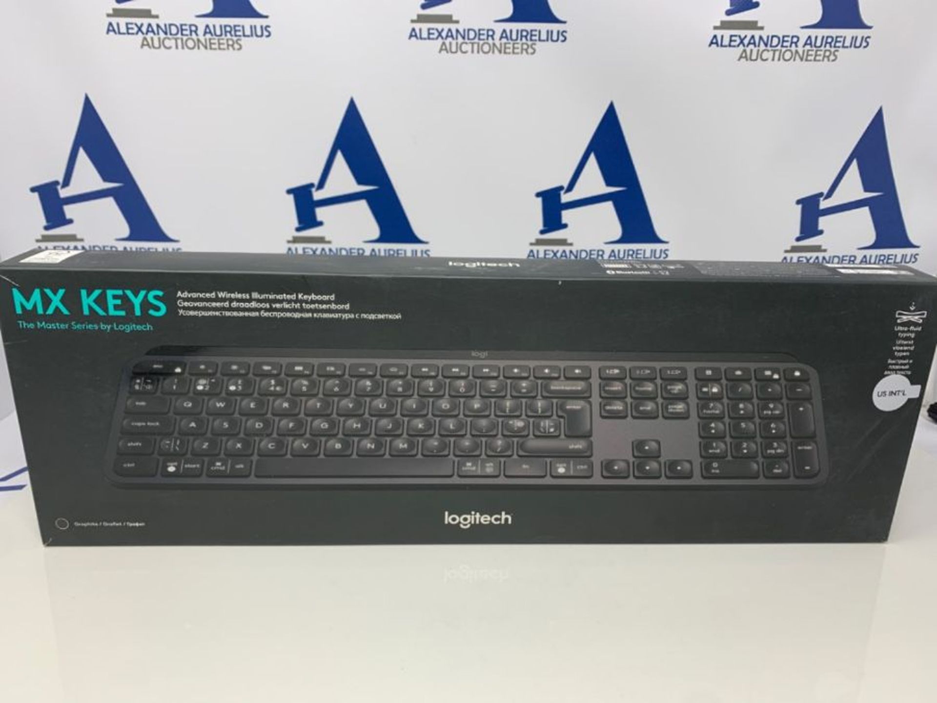 RRP £106.00 Logitech MX Keys Advanced Wireless Illuminated Keyboard, QWERTY US International Layou - Image 2 of 3