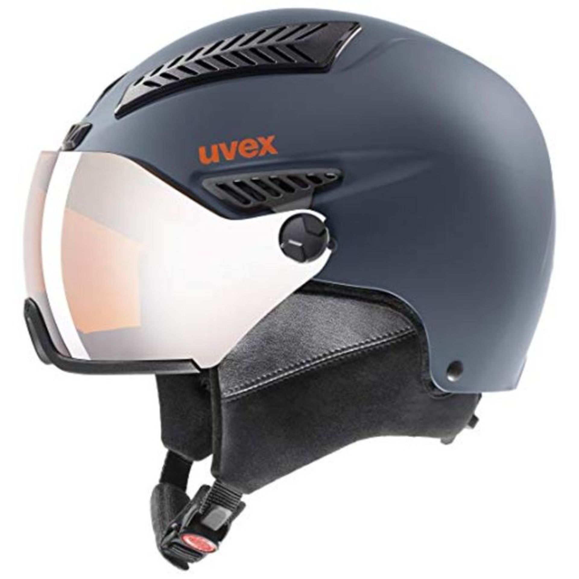 RRP £259.00 uvex Unisex - Erwachsene hlmt 600 Visor Skihelm, Dark Slate orange mat, 59-61 cm