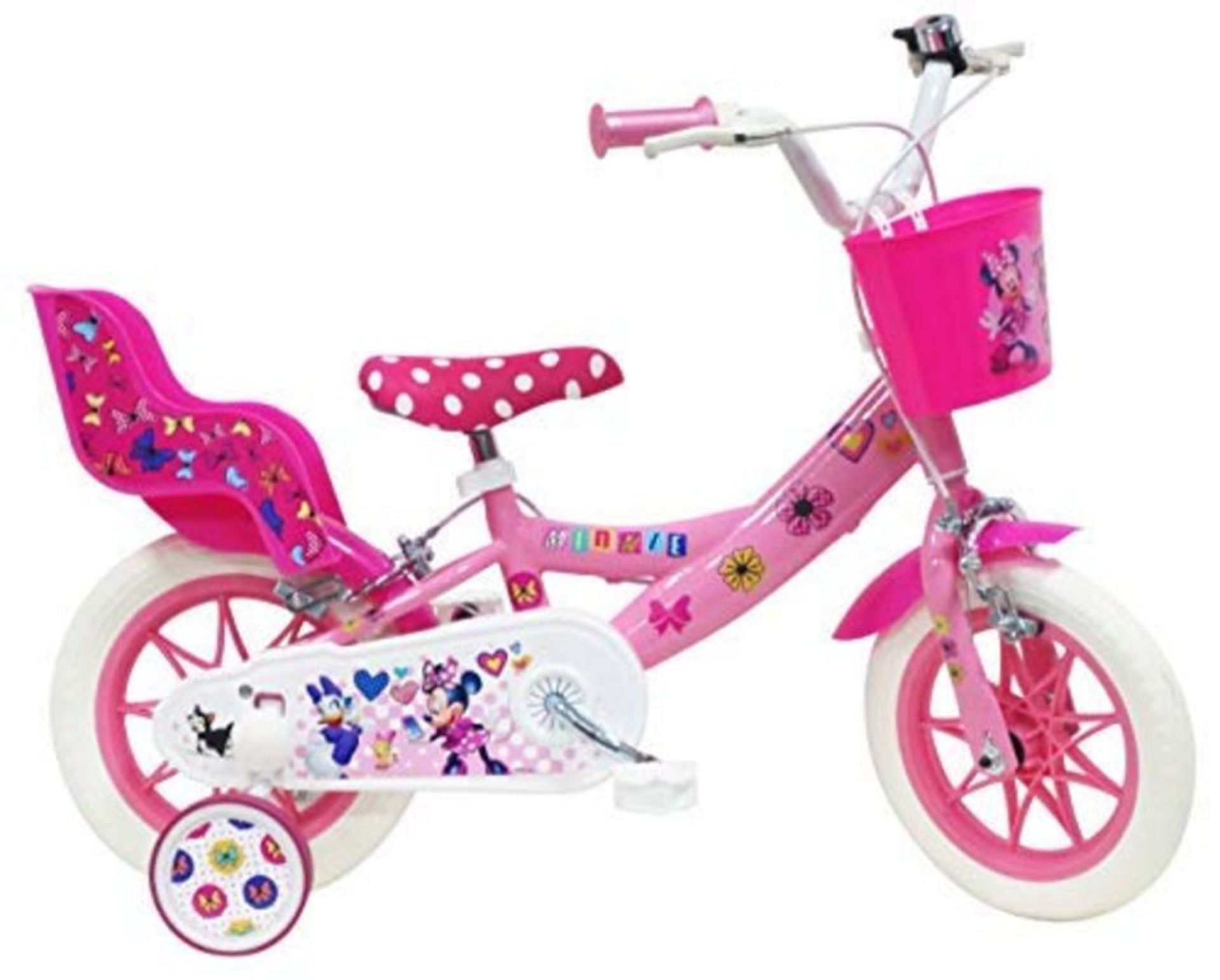 RRP £99.00 Bike Minie Children's Bike Girl, Multi-Colour, 12 Inches