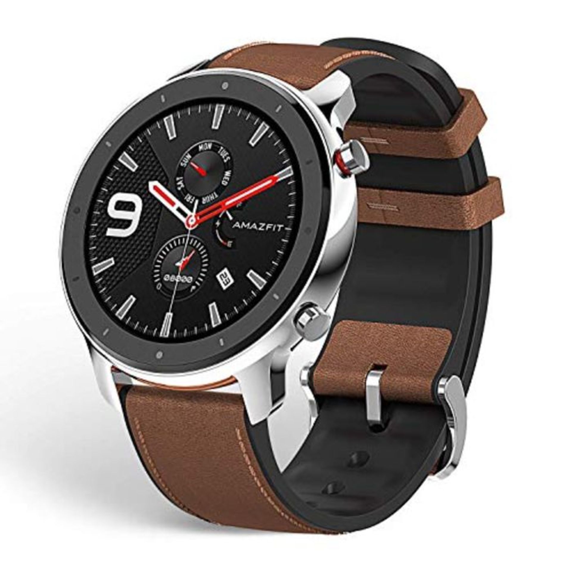 RRP £91.00 Amazfit Xiaomi Huami GTR, Smartwatch Men's, Acciaio Inossidabile, 47mm