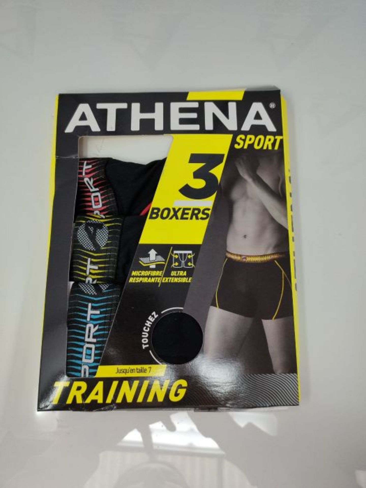 Athena Training, Boxer Sport Homme (Lot de 3), Noir/Noir/Noir 2010, Large - Image 2 of 3