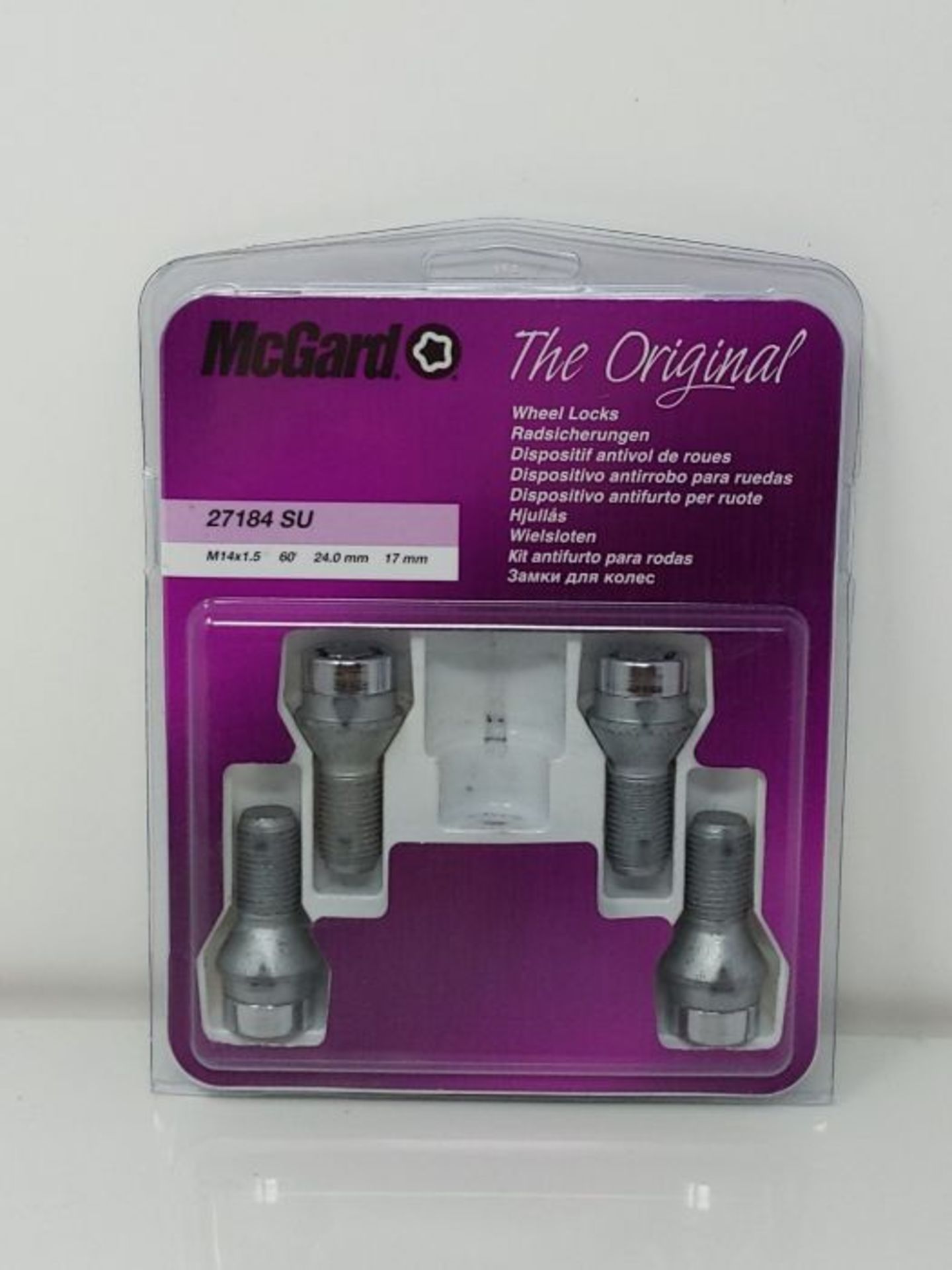 McGard 27184SU Bulloni Standard per Protezione ruota M14 x 1.5 Counter Sink Seat 25.0 - Image 3 of 3