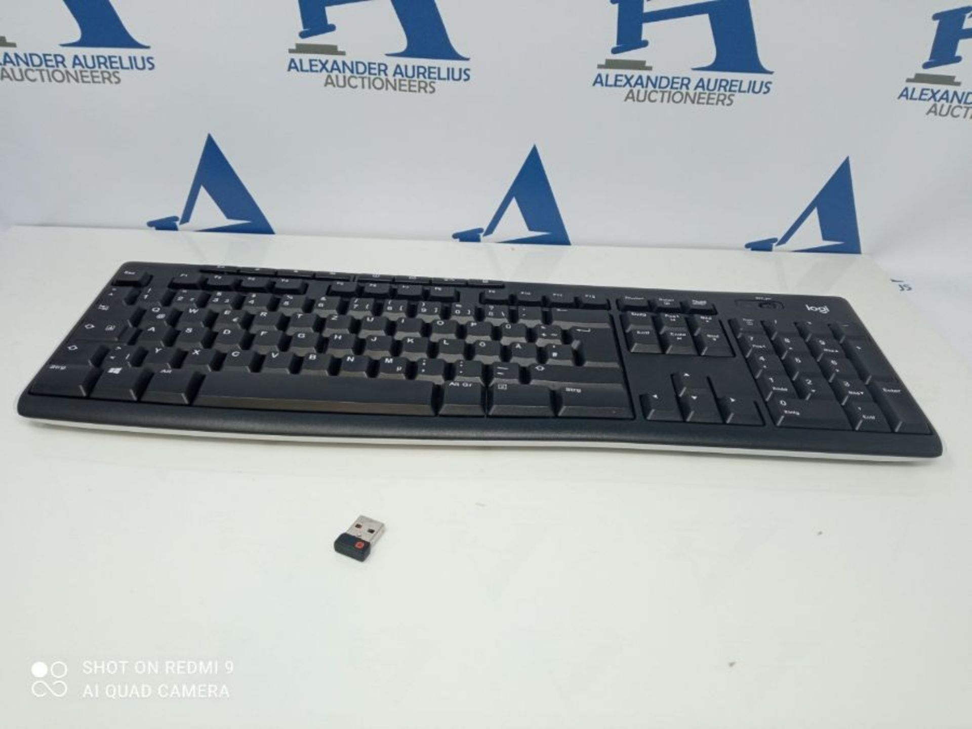 Logitech K270 Kabellose Tastatur für Windows, 2,4 GHz kabellos, Standardgröße, Numm - Image 2 of 2