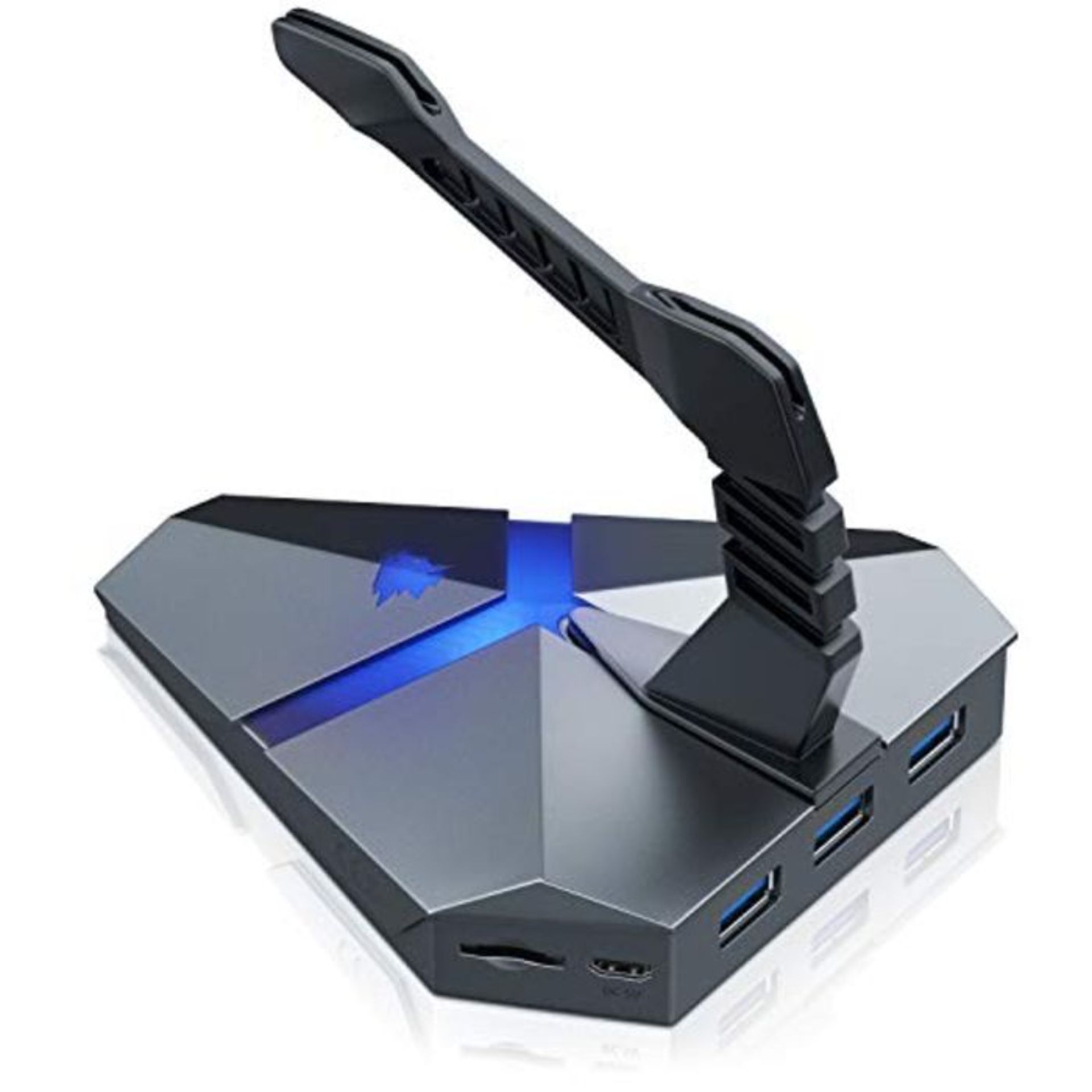 CSL-Computer Gaming mouse bungee with USB hub and card reader for e-sports with 3X USB
