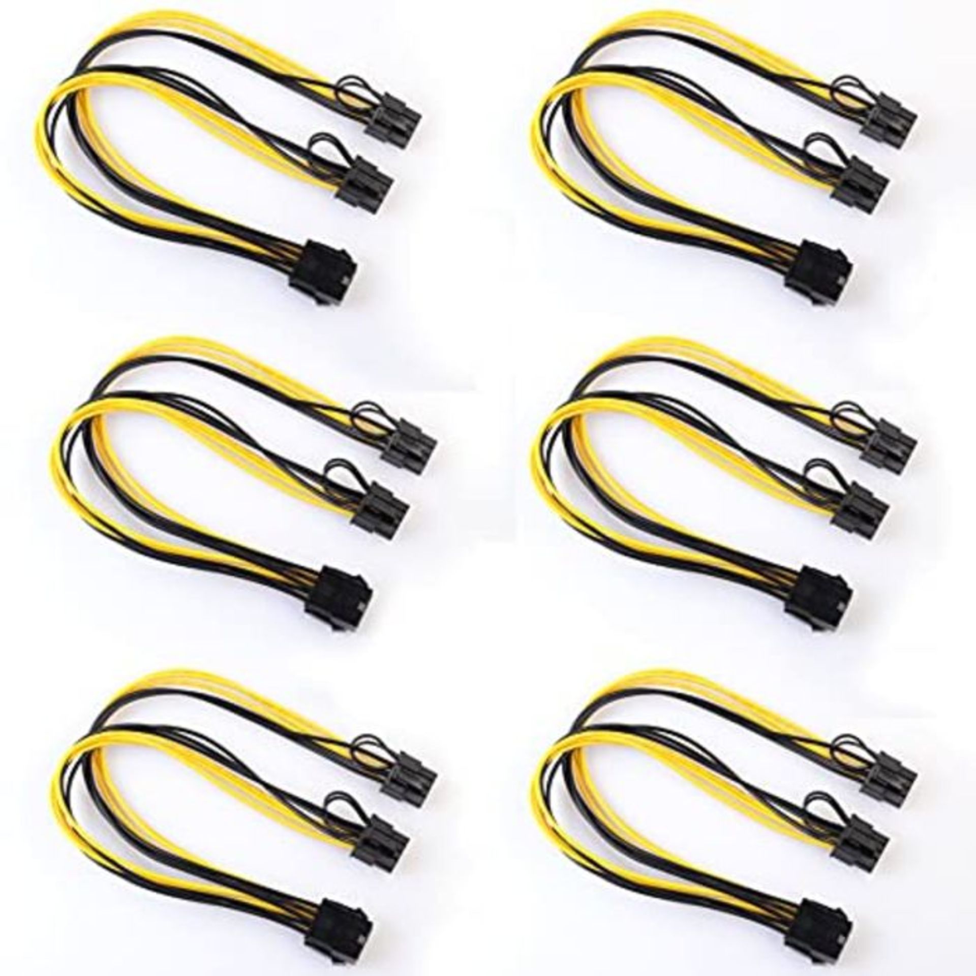 Ziyituod PCIe Splitter,12.5in/32cm 8pin vers Double PCIe 8pin (6 + 2) Carte Graphique