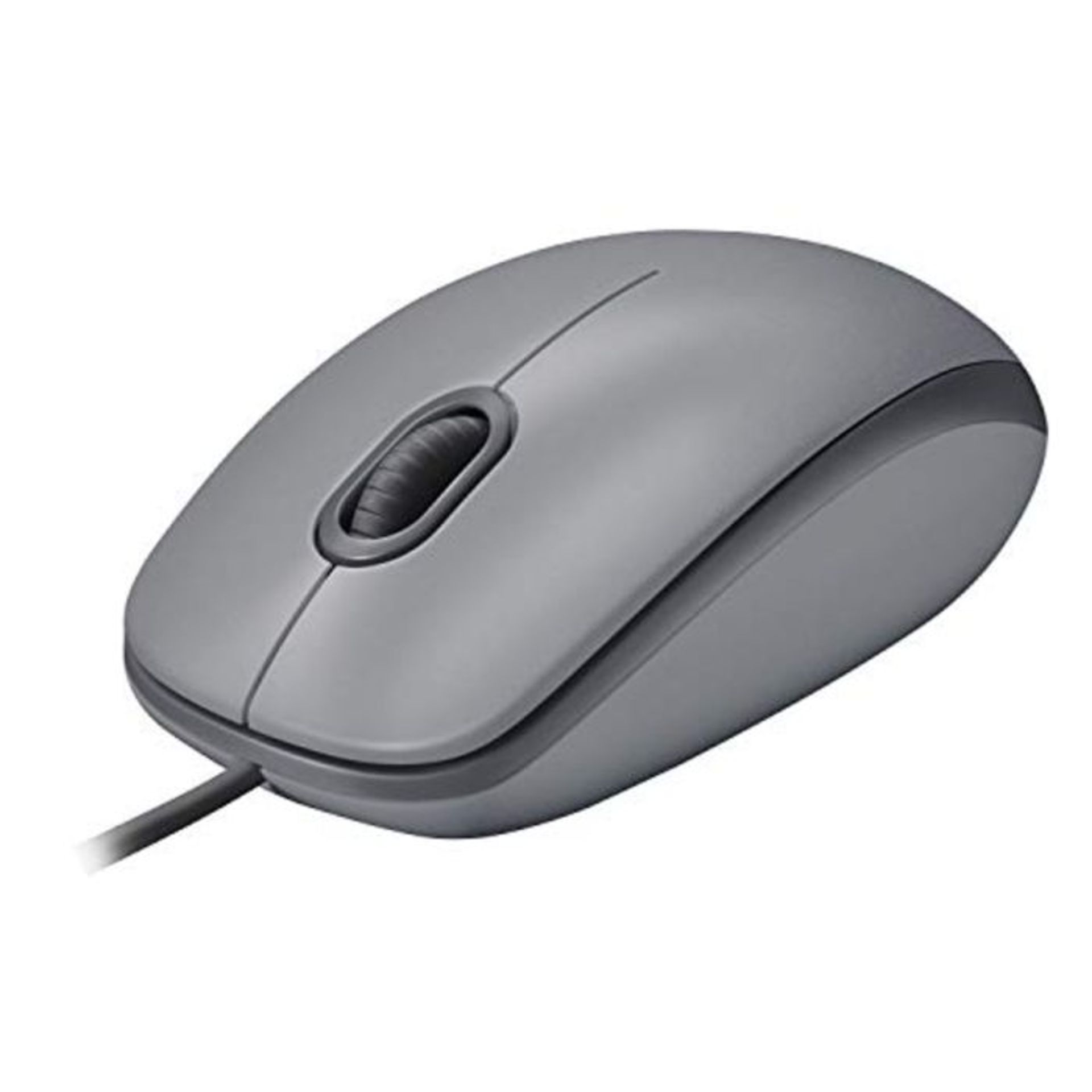Logitech M110 Wired USB Mouse, Silent Buttons, Comfortable Full-Size Use Design, Ambid