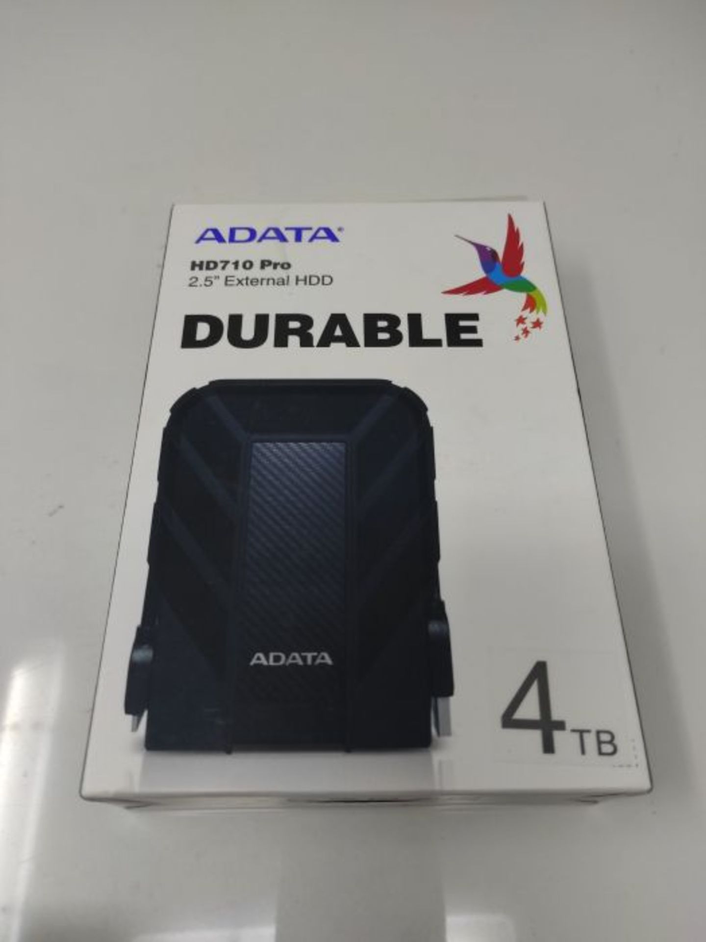 RRP £112.00 ADATA HD710 Pro - 4 TB, externe Festplatte mit USB 3.2 Gen.1, IP68-Schutzklasse, schwa - Image 2 of 3