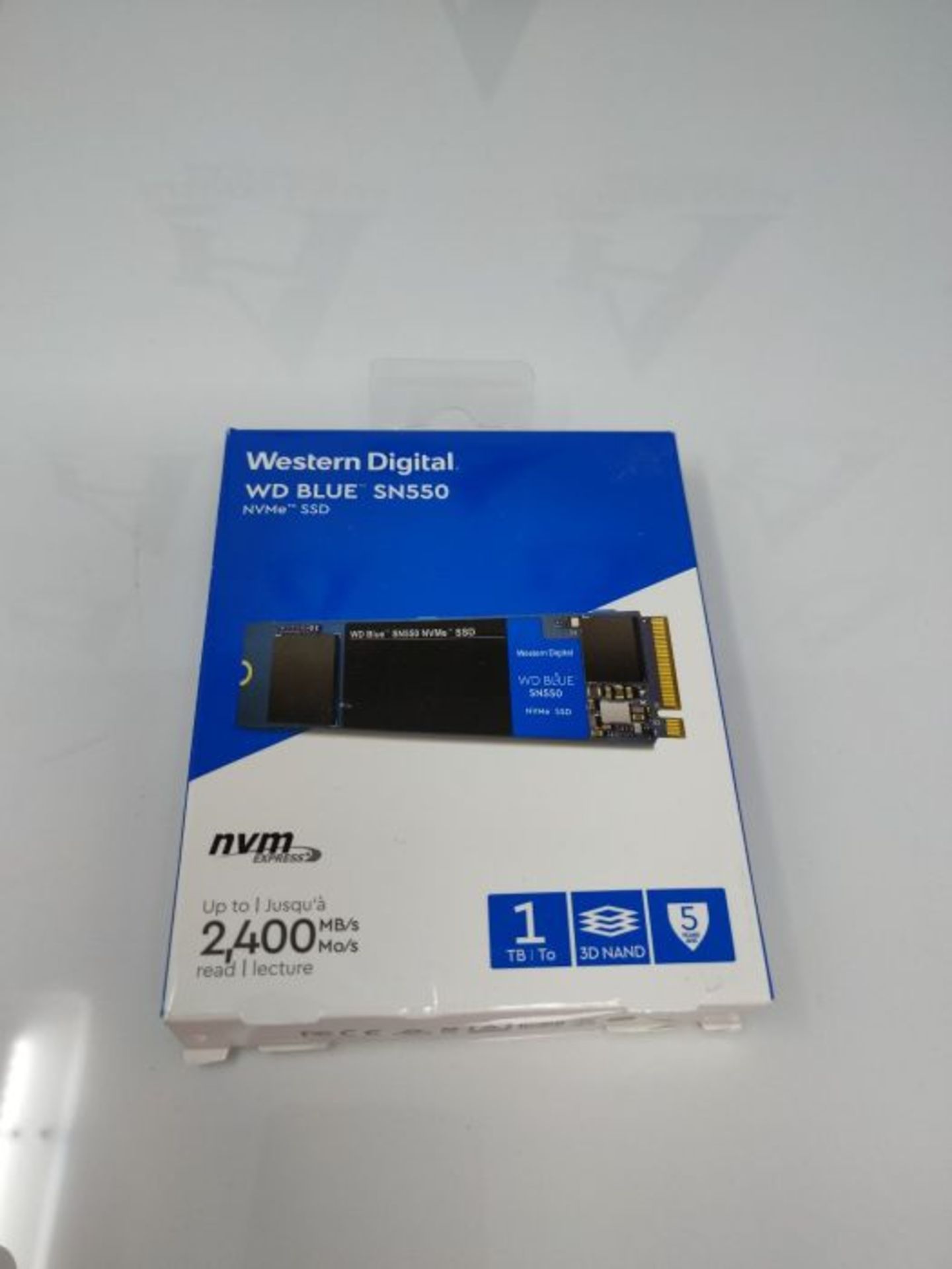 RRP £150.00 WD Blue SN550 1TB High-Performance M.2 PCIe NVME SSD, with up to 2,400MB/s read speed - Image 2 of 3