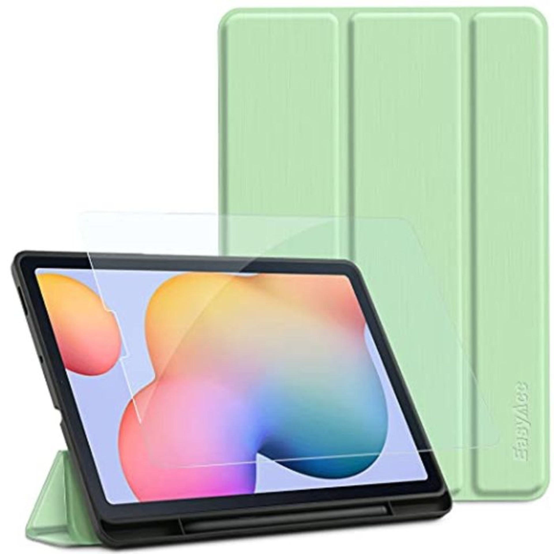 EasyAcc Hülle Kompatibel mit Samsung Galaxy Tab S6 Lite 2020 mit Panzerglas - Ultra D