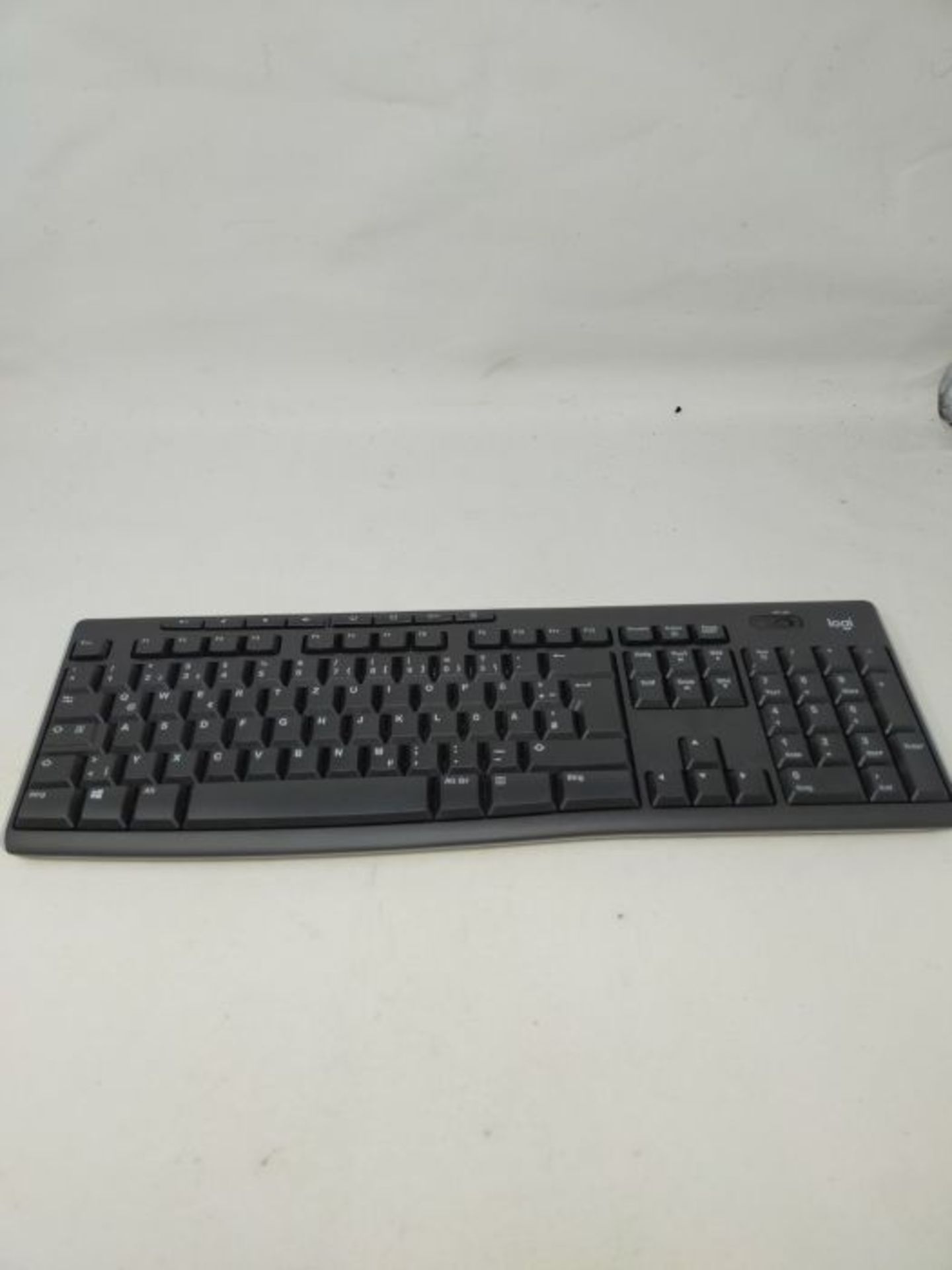 Logitech K270 Wireless Keyboard for Windows, QWERTZ German Layout - Black - Image 3 of 3