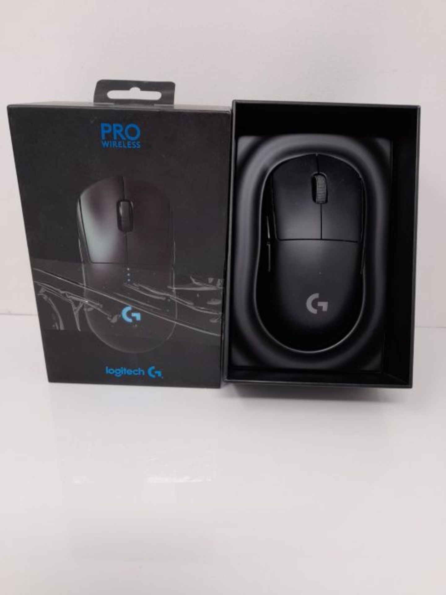 RRP £87.00 Logitech G PRO Wireless Gaming-Maus mit HERO 25K DPI Sensor, RGB-Beleuchtung, 4-8 prog - Image 2 of 3