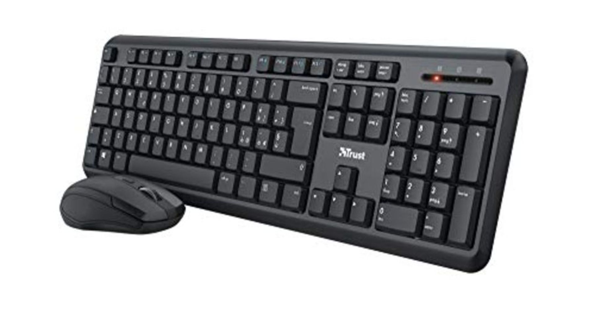 Trust Ymo Wireless Keyboard and Mouse Set Italian Layout for Windows/Linux (Silent, Wi
