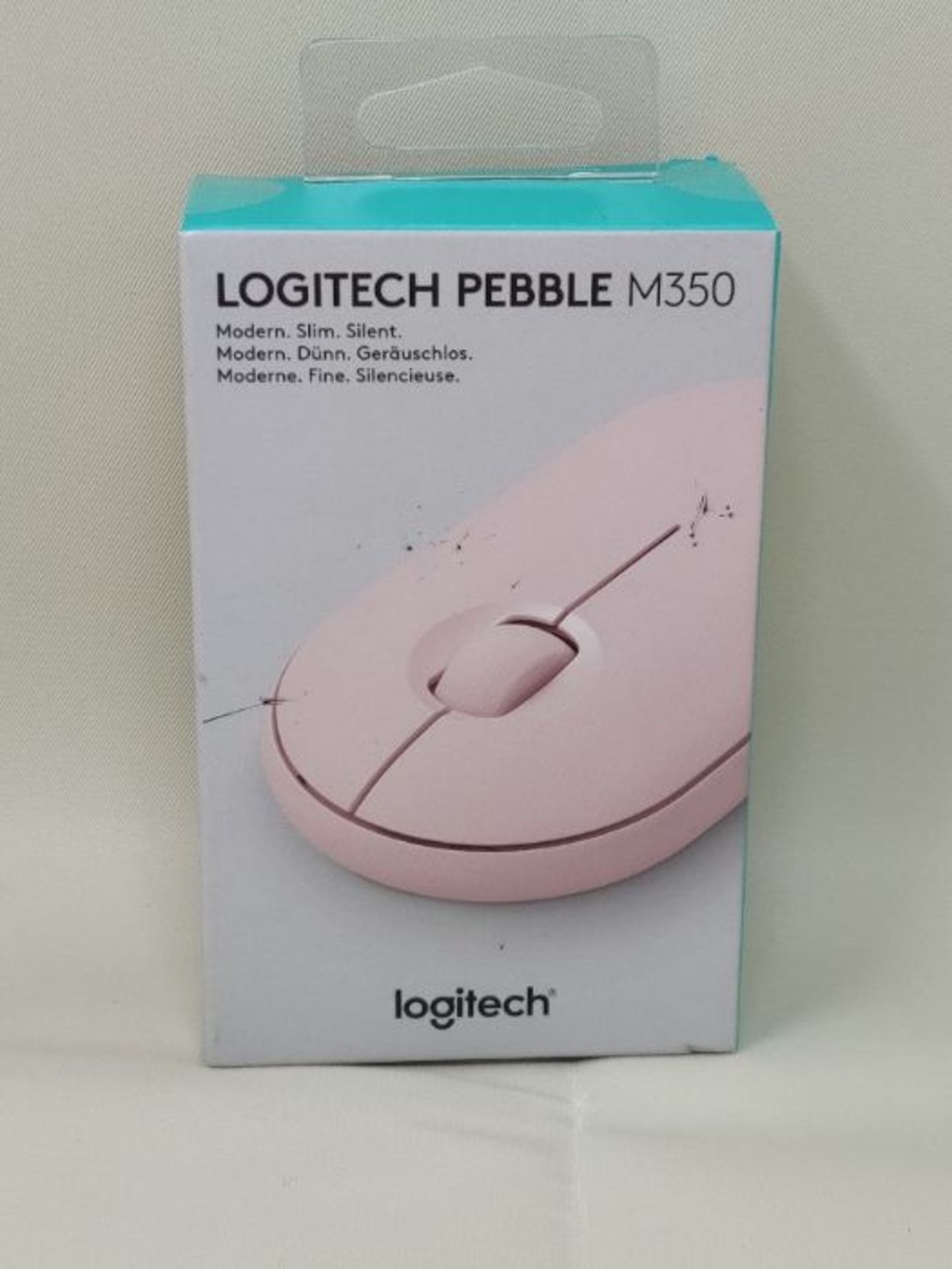 Logitech Pebble Wireless Mouse, Bluetooth or 2.4 GHz with USB Mini-Receiver, Silent, S - Image 2 of 3