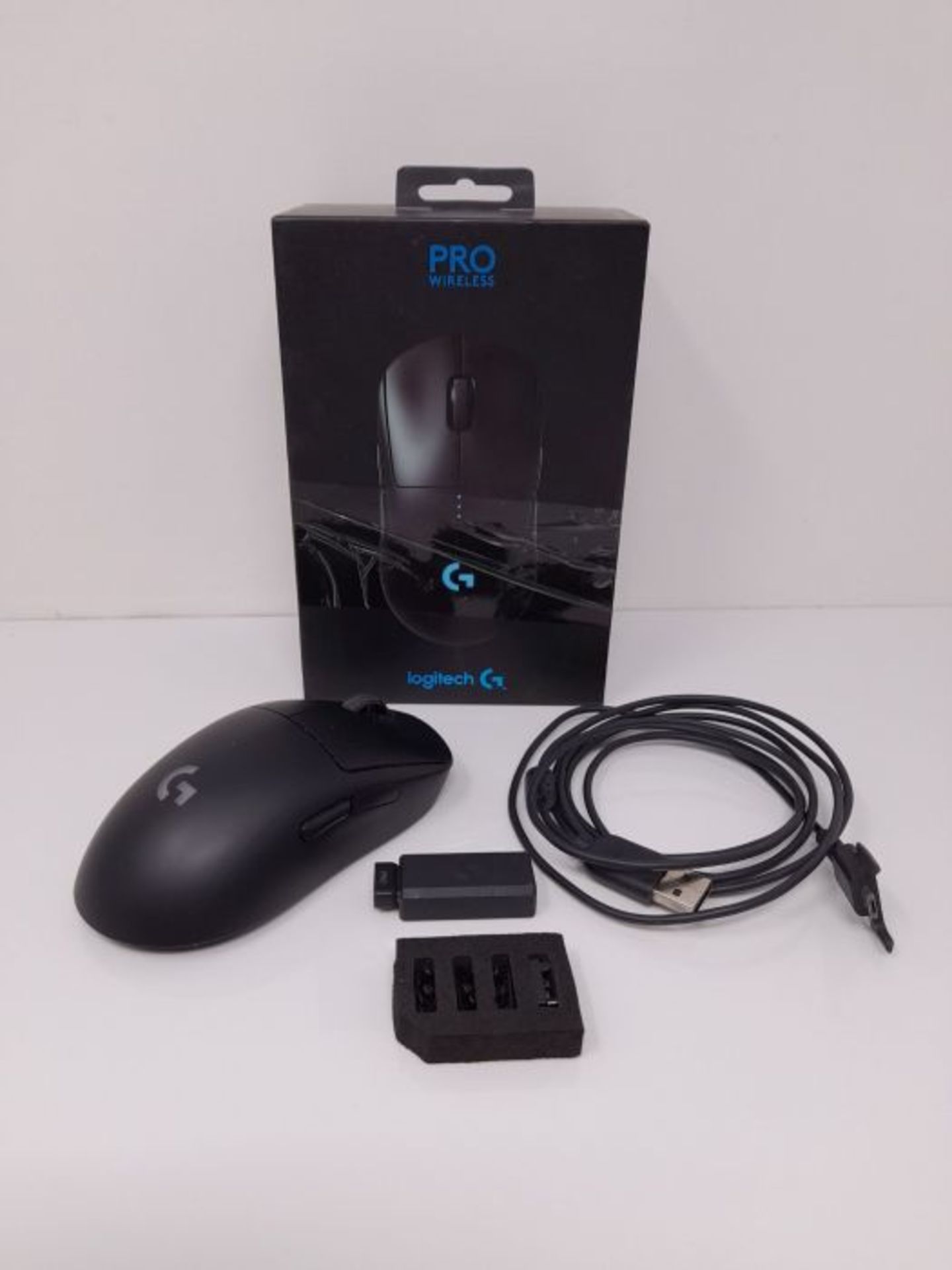 RRP £87.00 Logitech G PRO Wireless Gaming-Maus mit HERO 25K DPI Sensor, RGB-Beleuchtung, 4-8 prog - Image 3 of 3