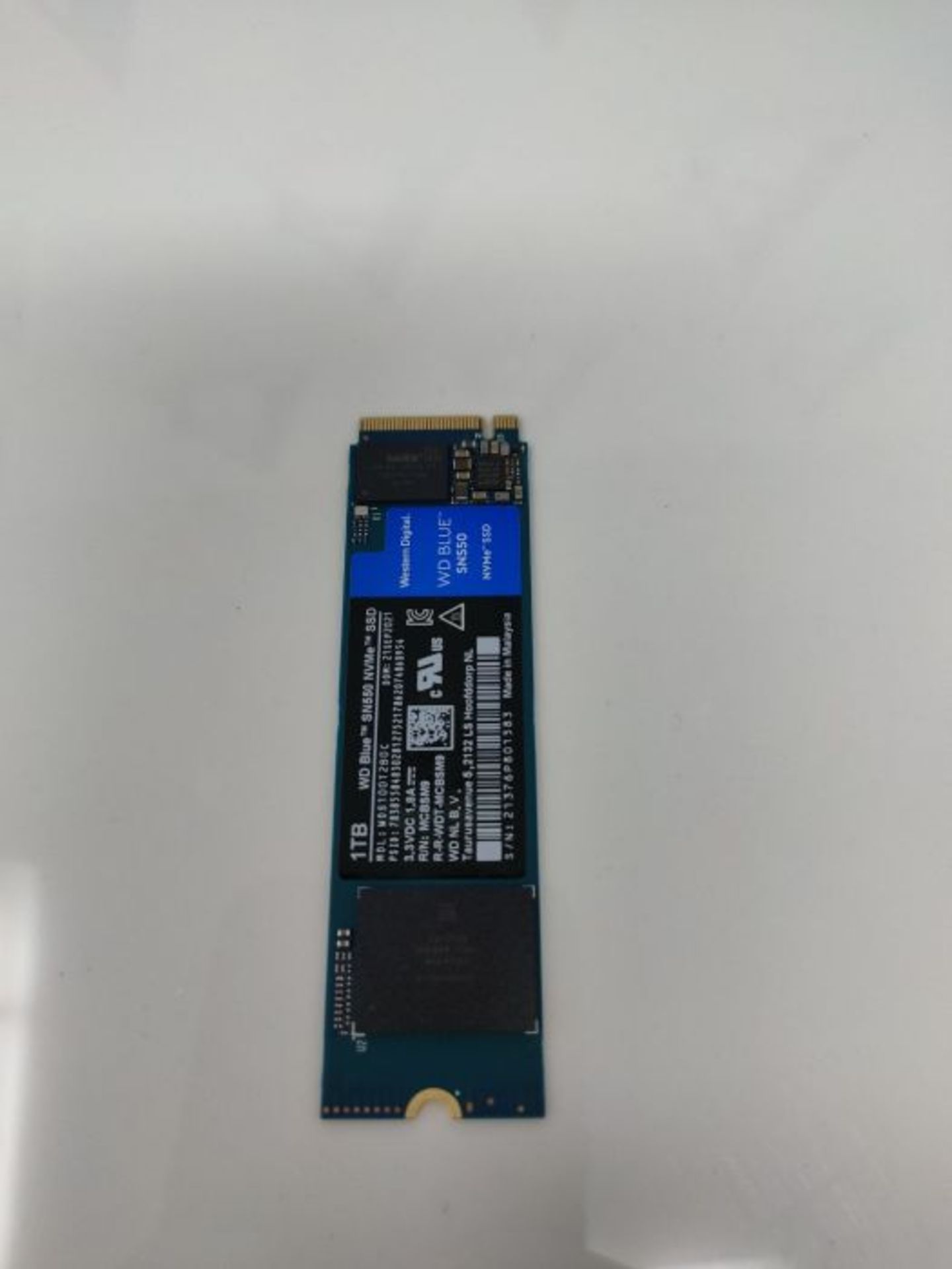 RRP £150.00 WD Blue SN550 1TB High-Performance M.2 PCIe NVME SSD, with up to 2,400MB/s read speed - Image 3 of 3