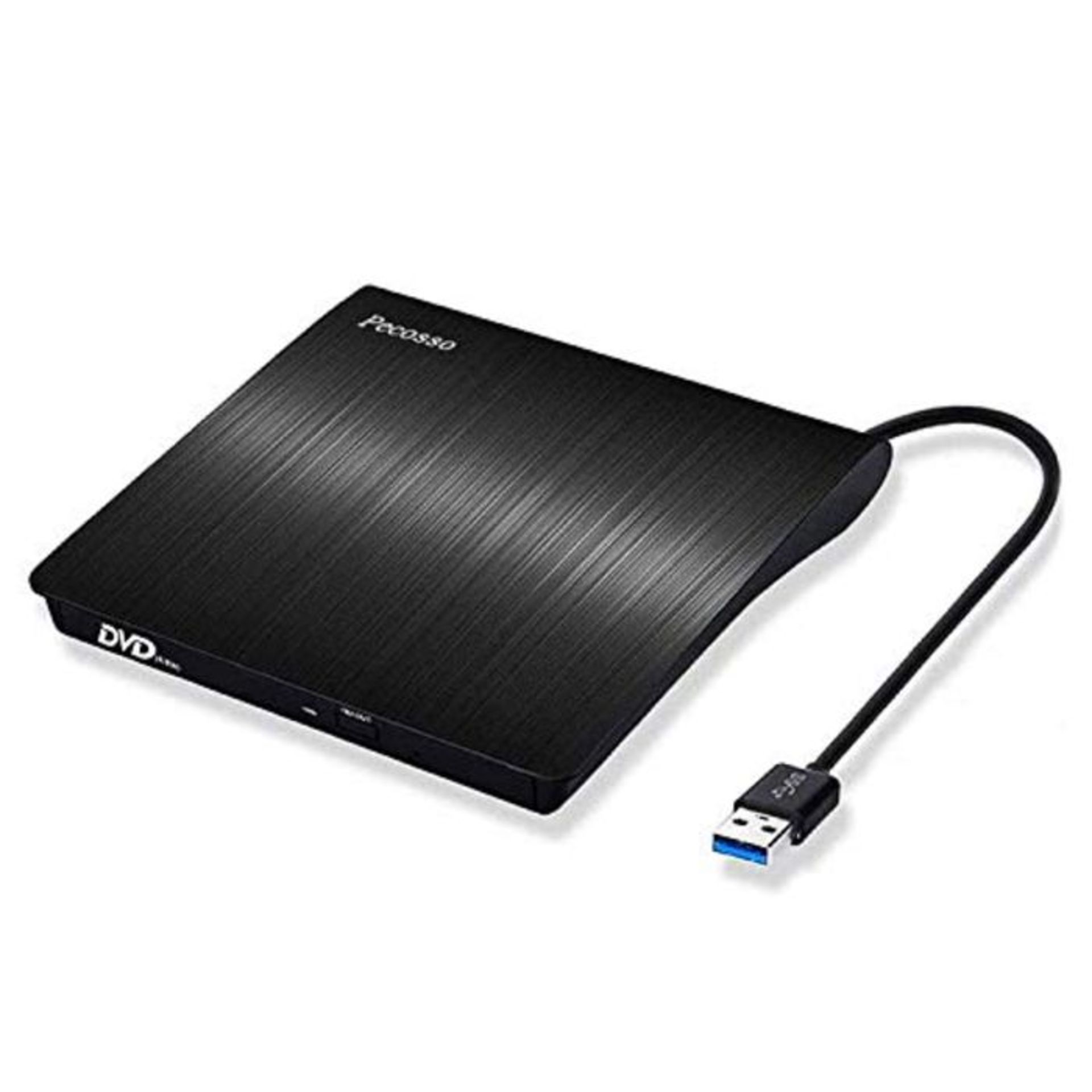 Pecosso Pecosso External CD/DVD Drive USB 3.0 Portable Slim CD/DVD-RW Burner for All L