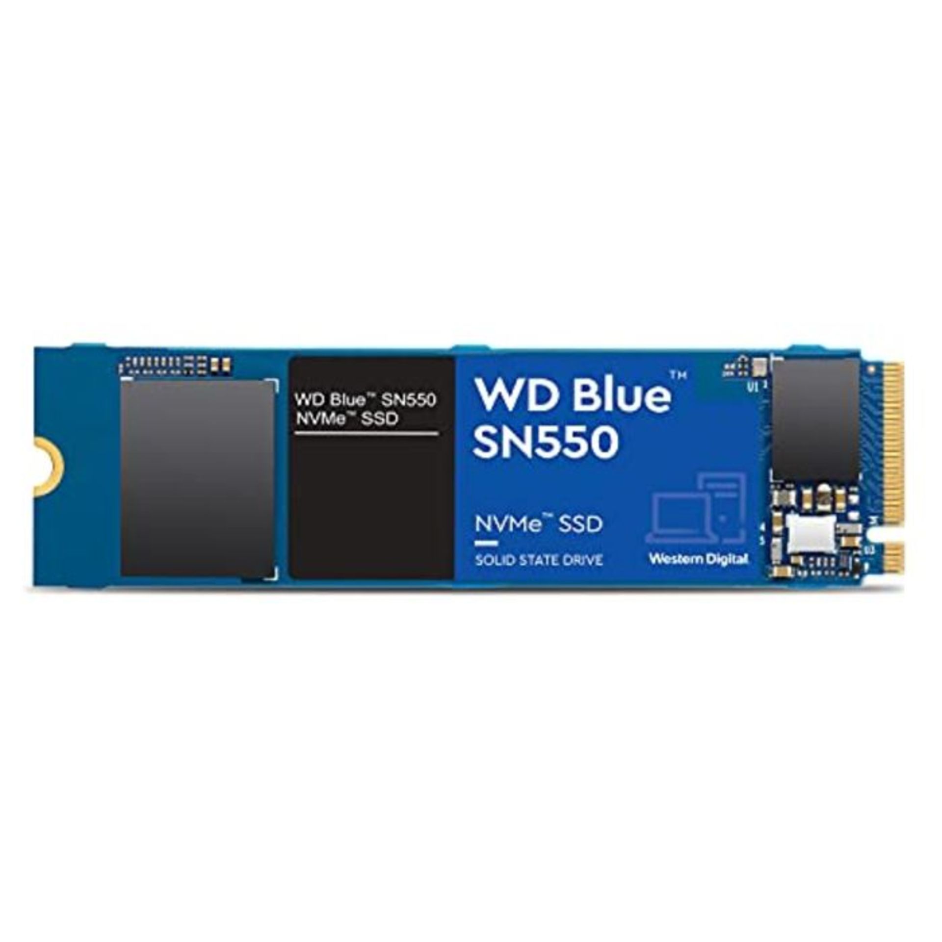 RRP £150.00 WD Blue SN550 1TB High-Performance M.2 PCIe NVME SSD, with up to 2,400MB/s read speed