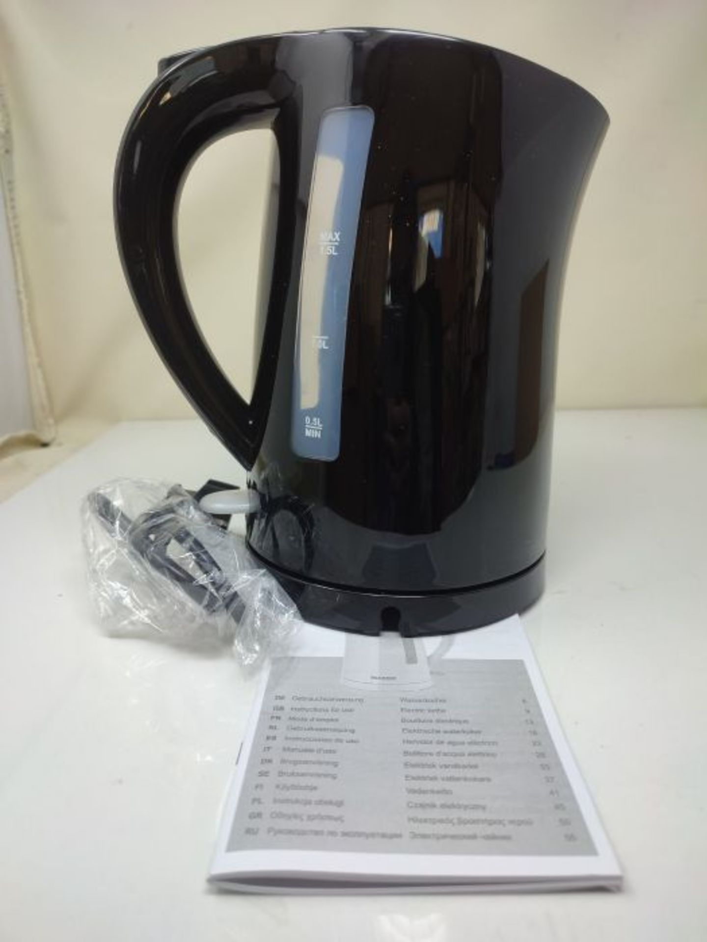 Severin Jug Electric Kettle with 2200 W of Power WK 3498, Black - Image 3 of 3