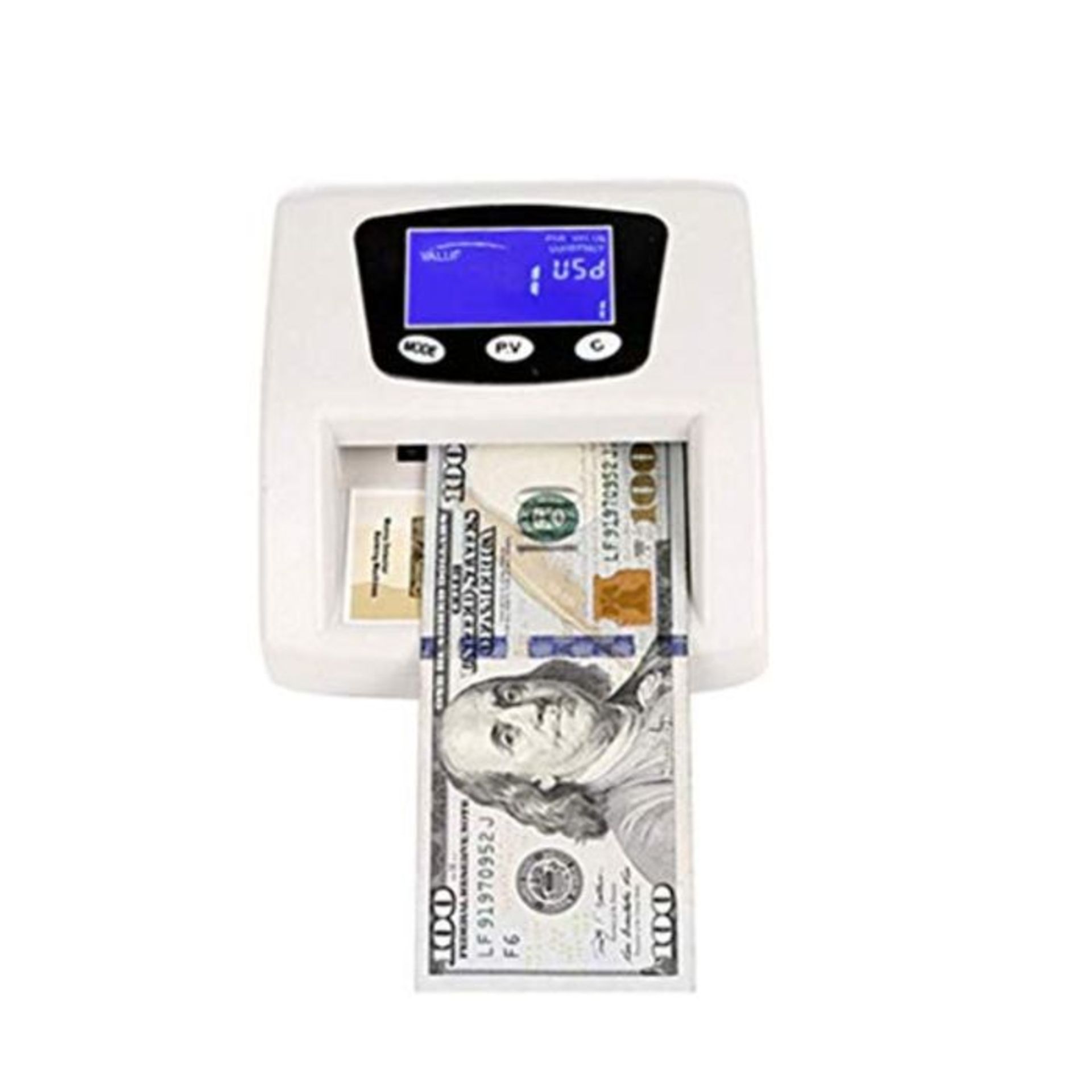 YUNFEILIU Banknote Bill Detector Denomination Value Counter UV/MG/IR Detection Counter