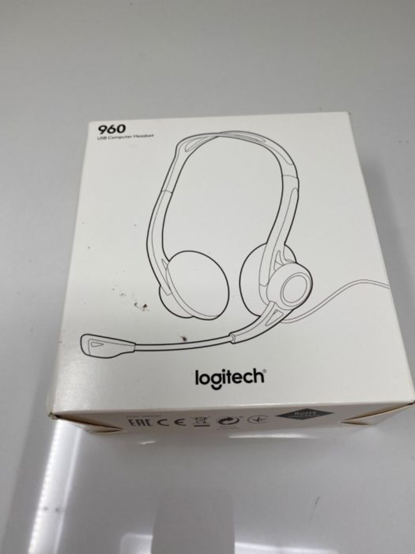 Logitech 960 Kopfh·rer mit Mikrofon, Stereo-Headset, Verstellbares Mikrofon mit Rausc - Image 2 of 3