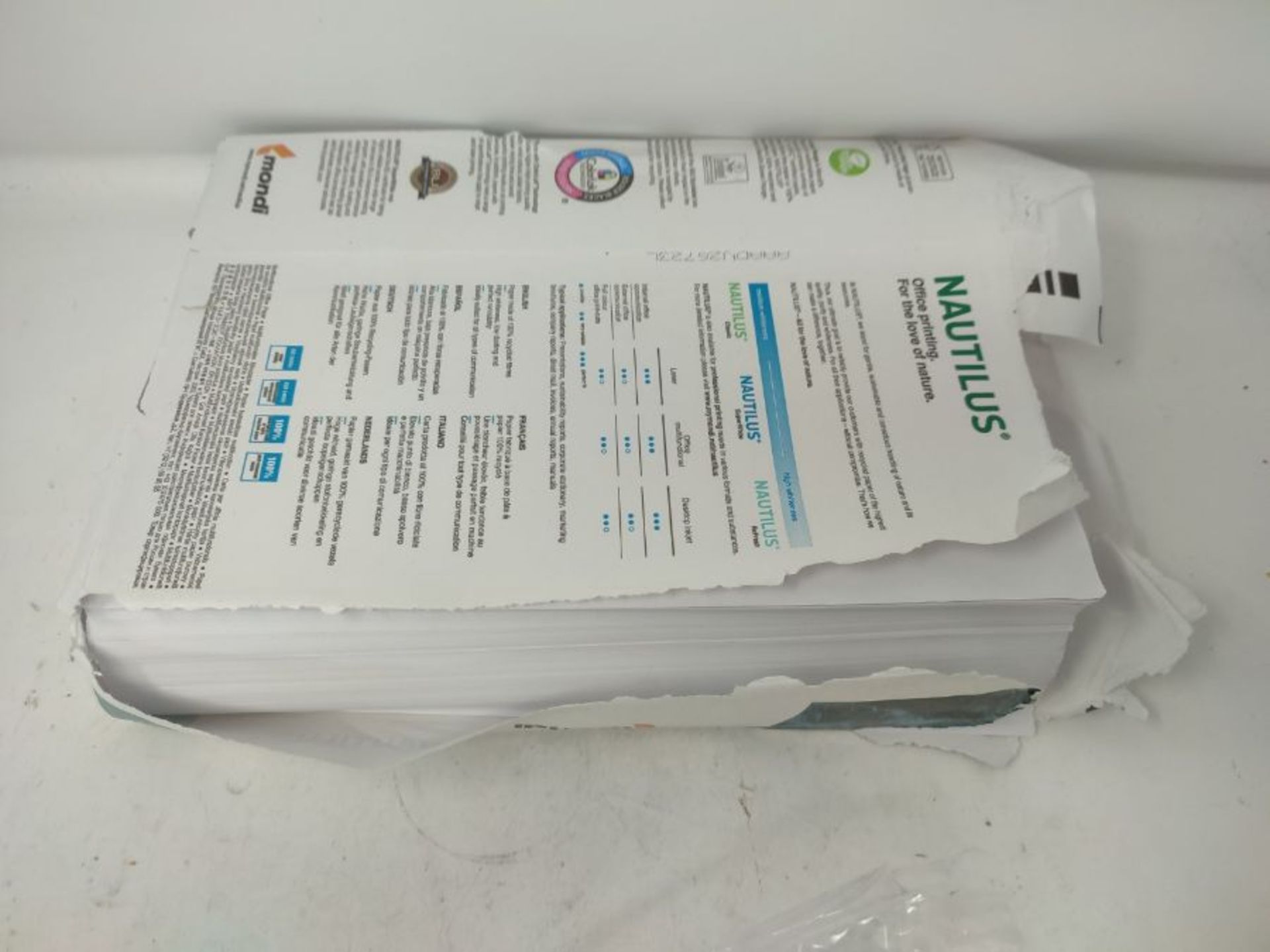 Mondi 88020366 Multi-Function Paper Nautilus Superwhite 80 g/m? A4 500 Sheets White - Image 2 of 2