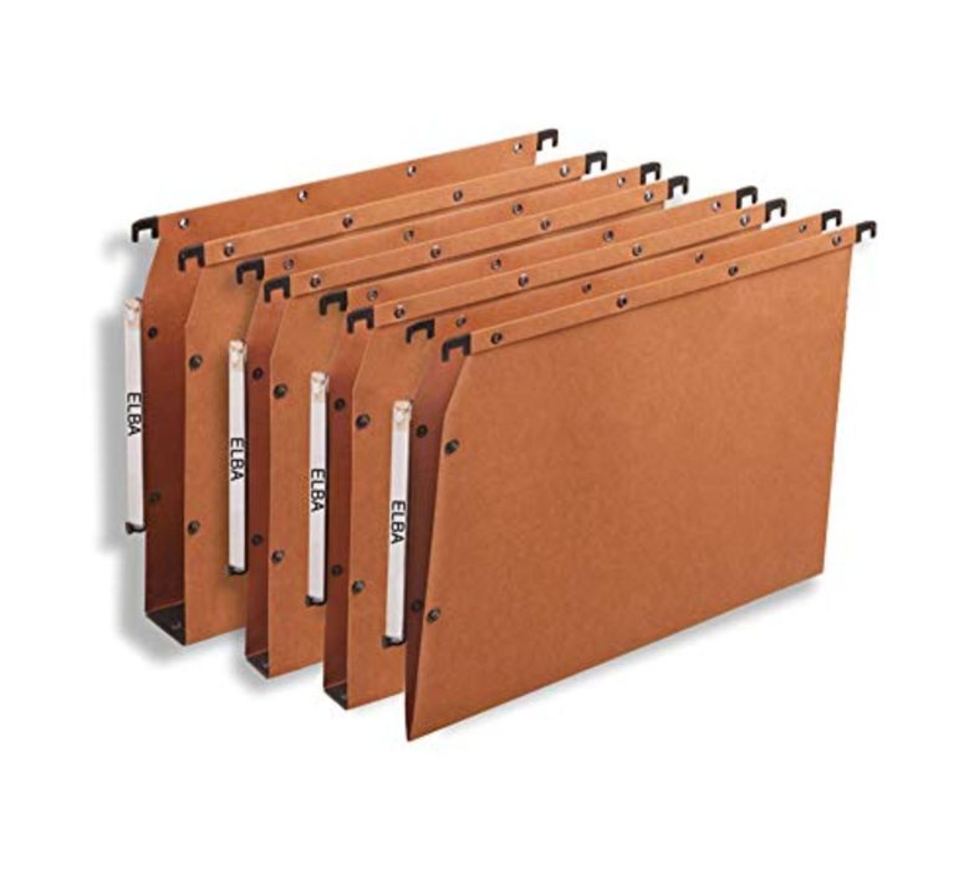 RRP ?64.00 Elba AZV Ultimate 240 gsm Manilla Lateral Suspension Files, A4 Size, 30 mm Base - Oran