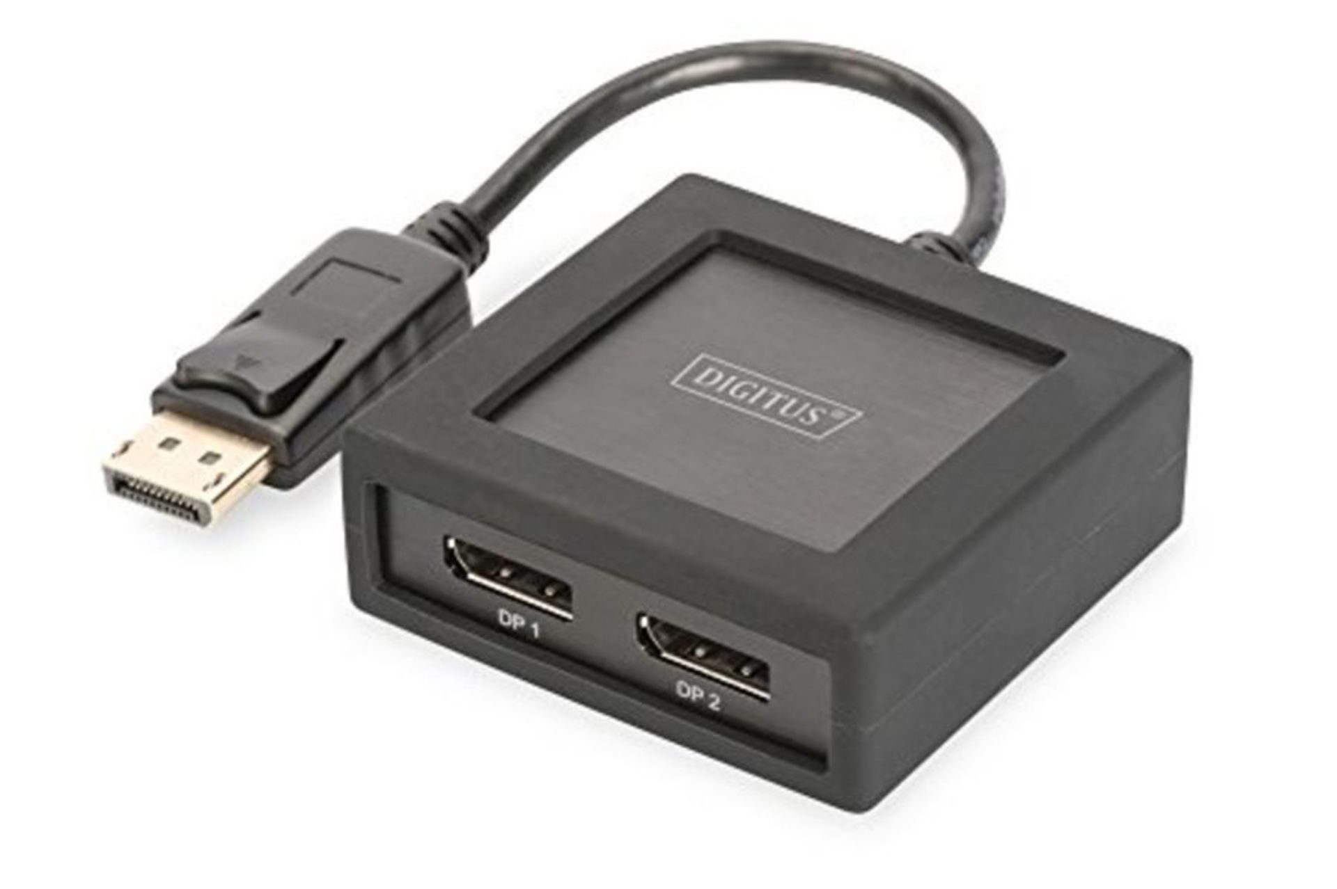 RRP ?64.00 DIGITUS DisplayPort graphic adapter, splitter, DP to 2x DP, 4K Ultra HD, 4096 x 2160 p