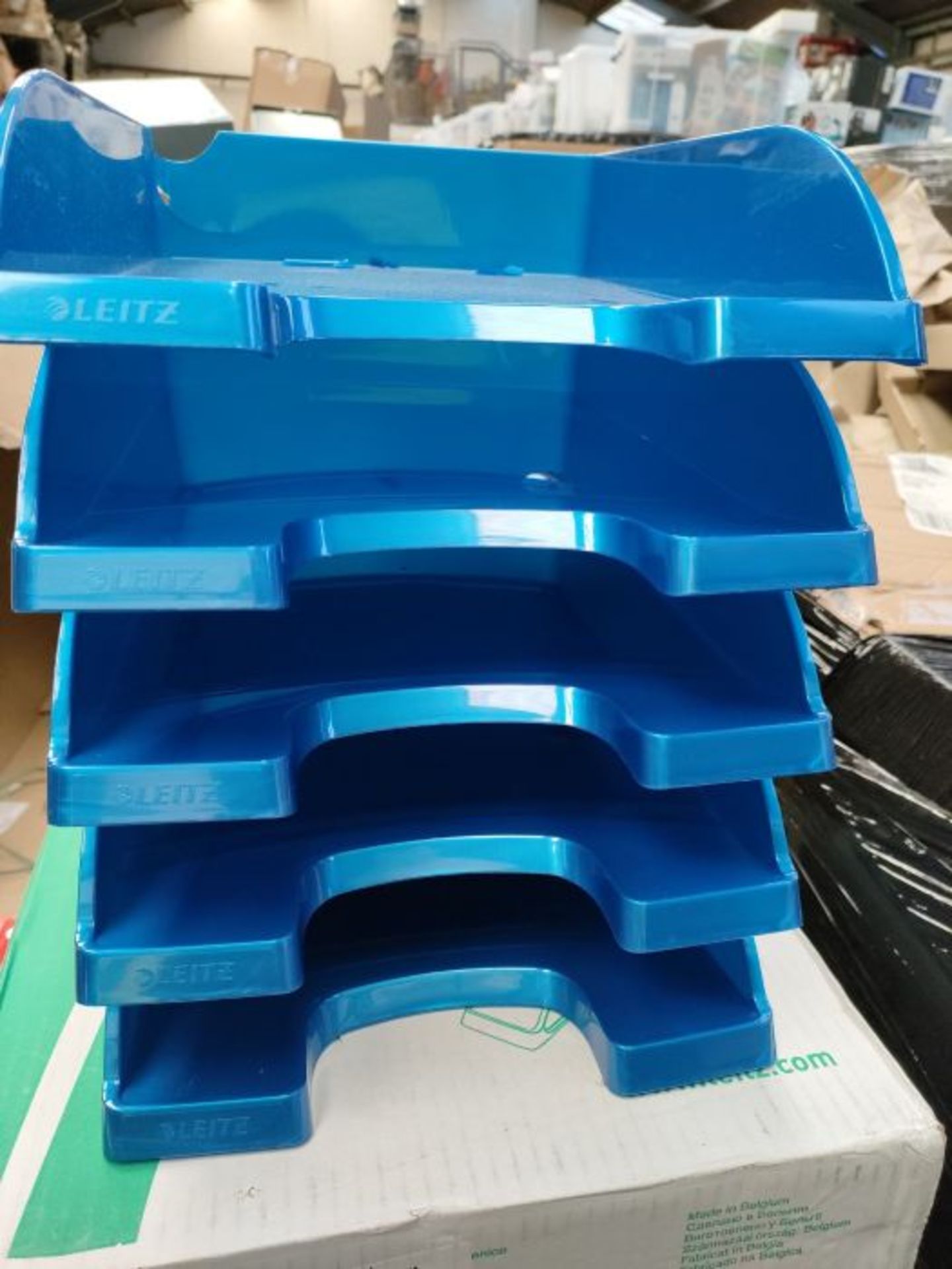 [CRACKED] Leitz Plus Wow Letter Tray?-?70?mm?-?Pack of 5 Height 70 mm Bleu m·tal - Image 3 of 3