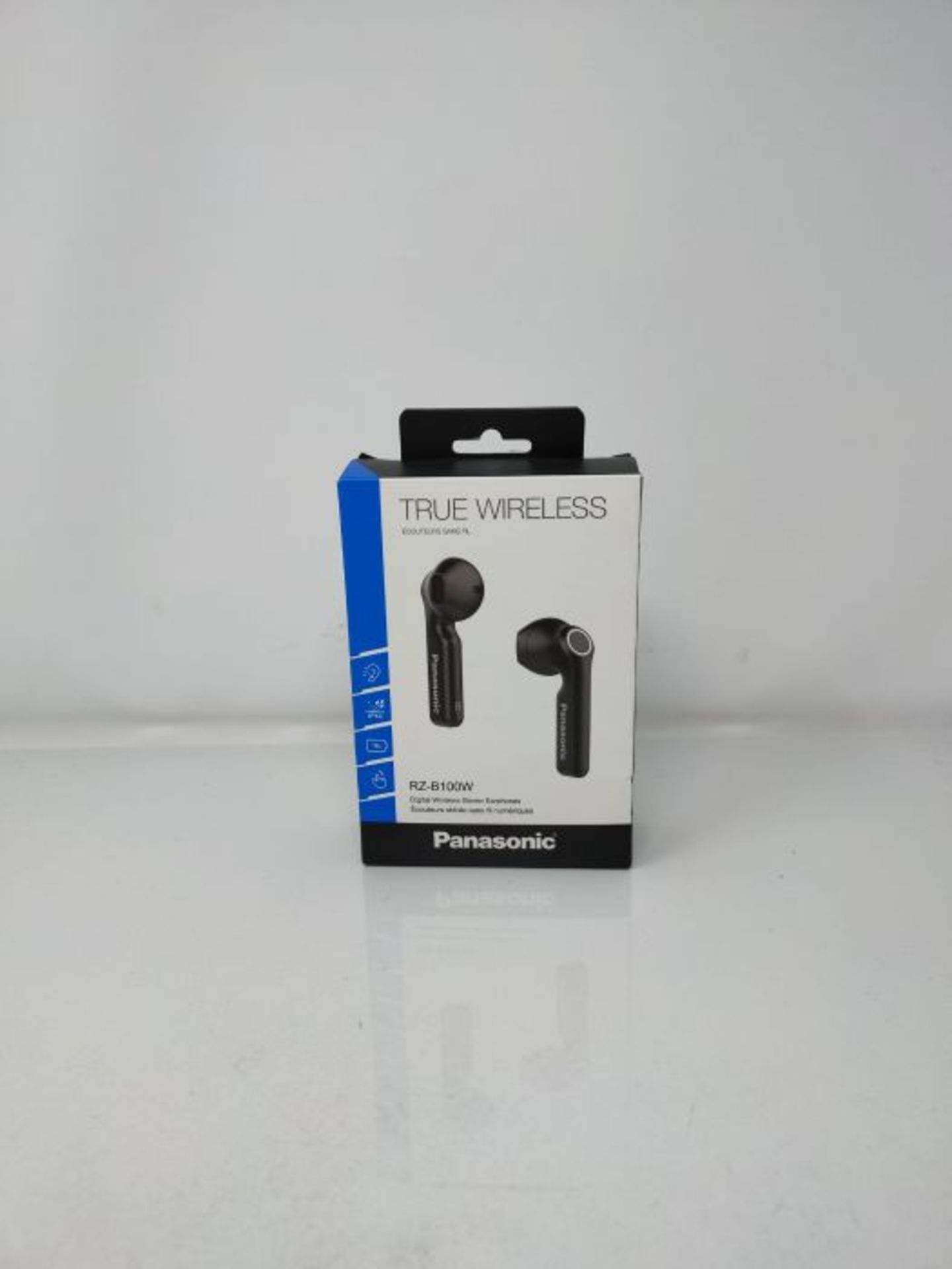 RRP ?60.00 Panasonic RZ-B100W Wireless Bluetooth Headphones, HiFi Microphone, IPX4 Waterproof, To - Image 2 of 3