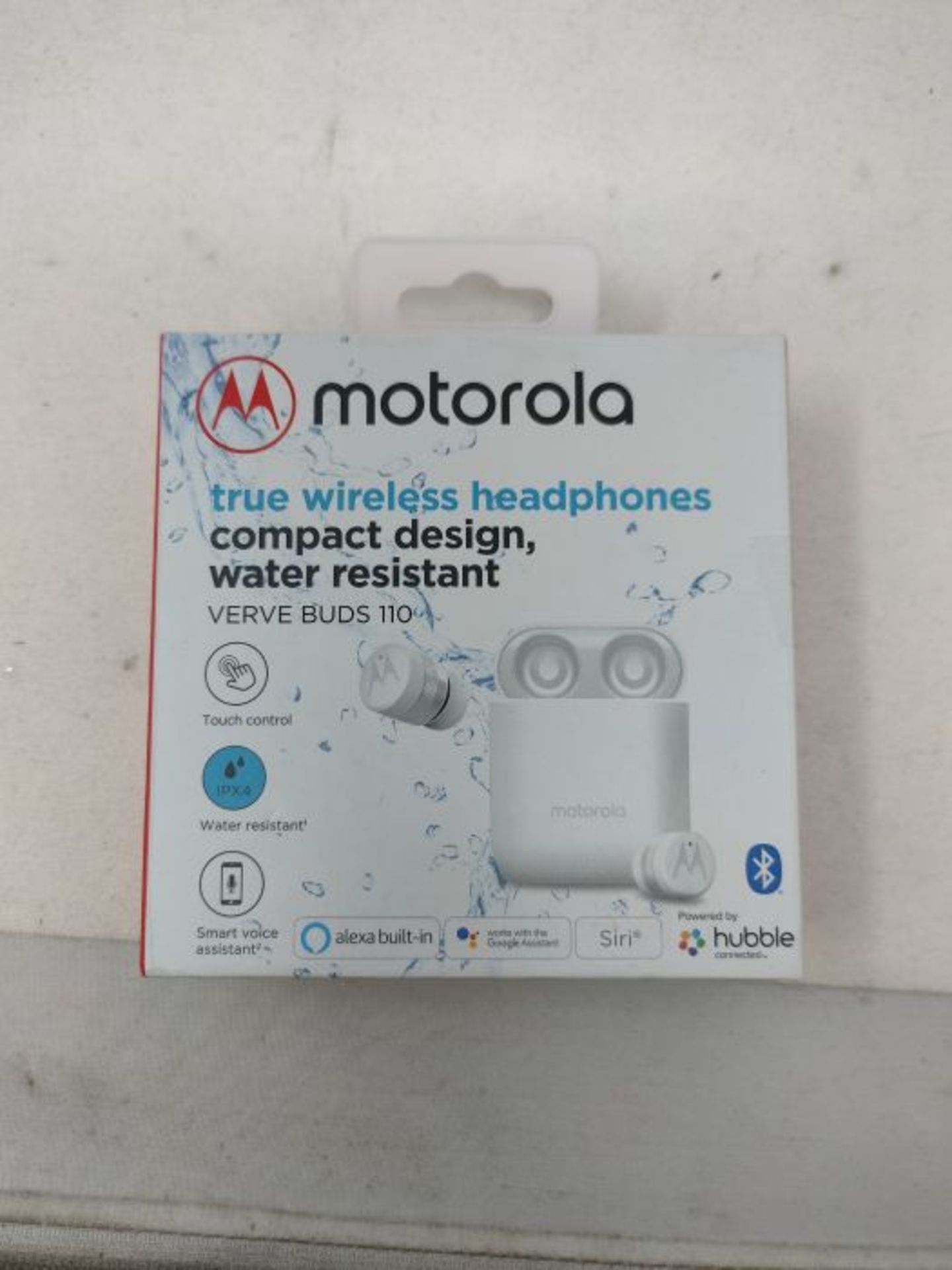 Motorola Vervebuds 110 True Wireless Compact Headphones IPX4 Water-Resistant, Up to 12 - Image 2 of 3