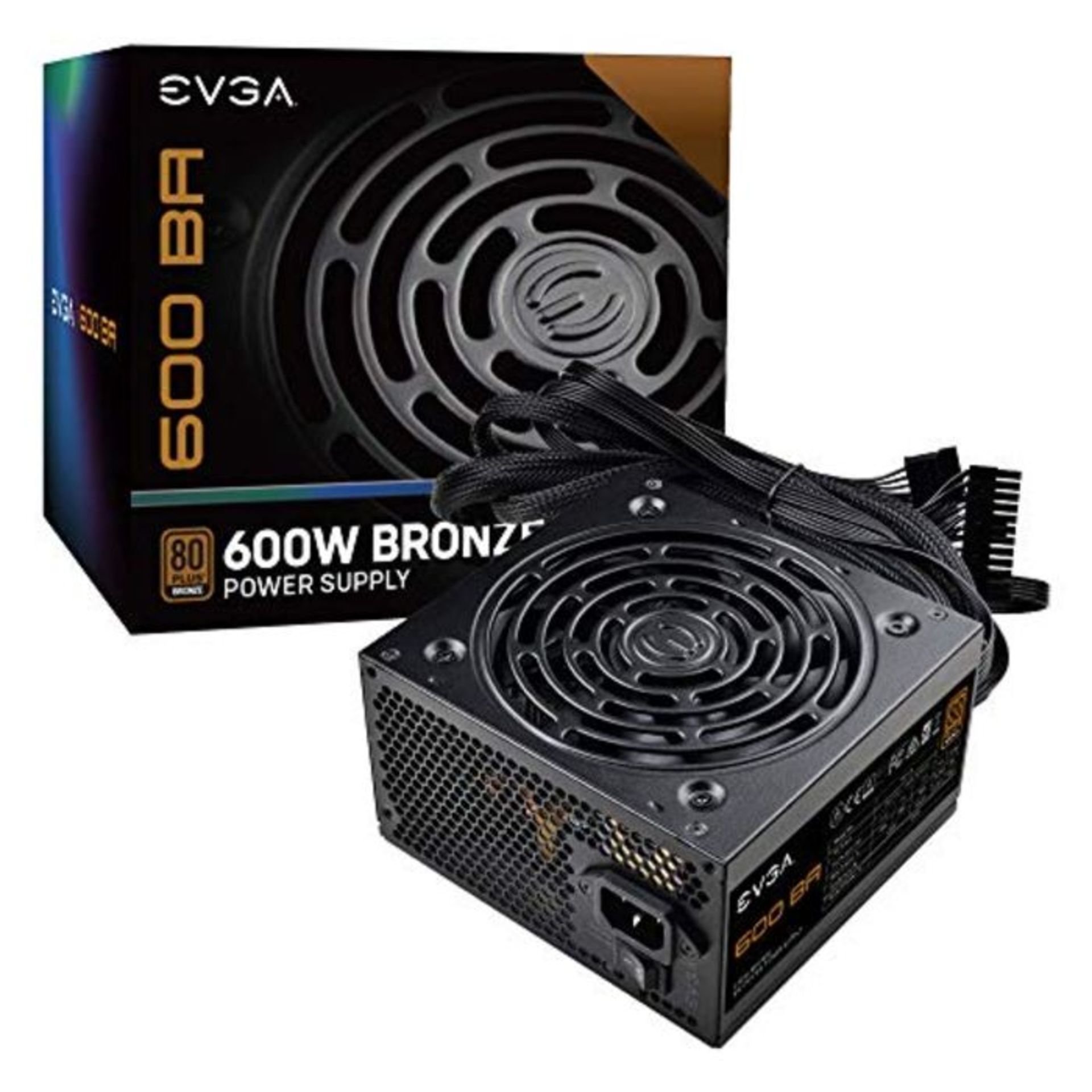 RRP ?119.00 EVGA 600 Ba, 80 Plus Bronze 600w, Power Supply 100-Ba-0600-K1