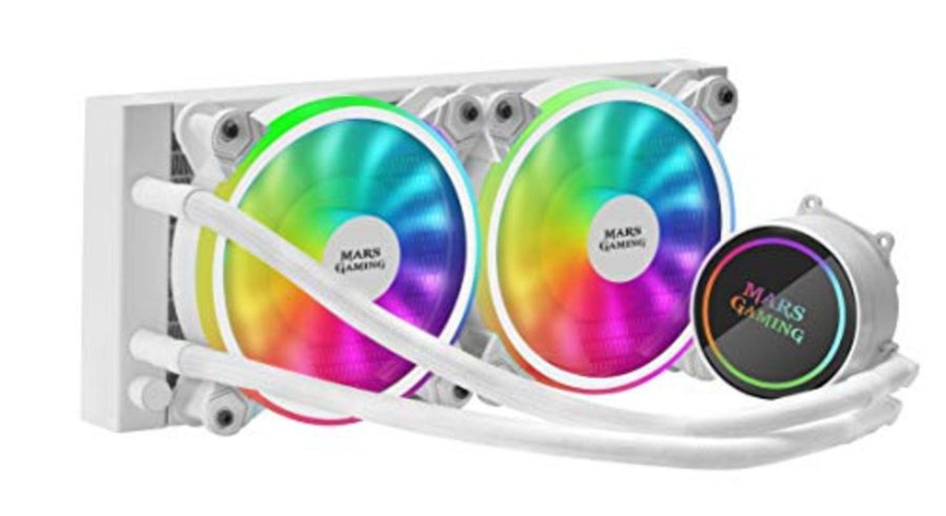 RRP ?73.00 Kit Watercooling Mars Gaming ML240 W RGB - 240mm (Blanc)