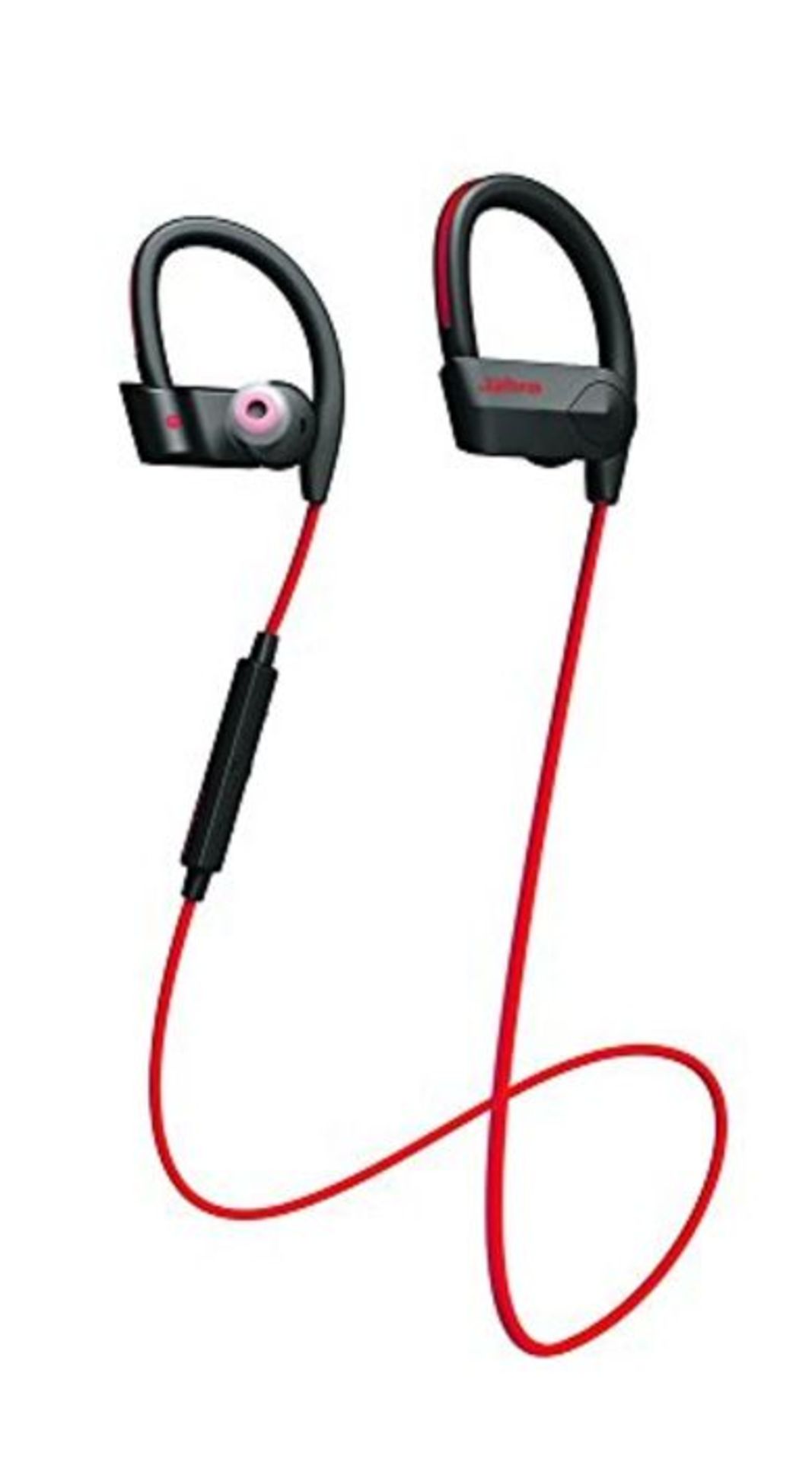RRP ?100.00 Jabra Sport Pace Wireless Bluetooth Stereo Headphones for Fitness - Red