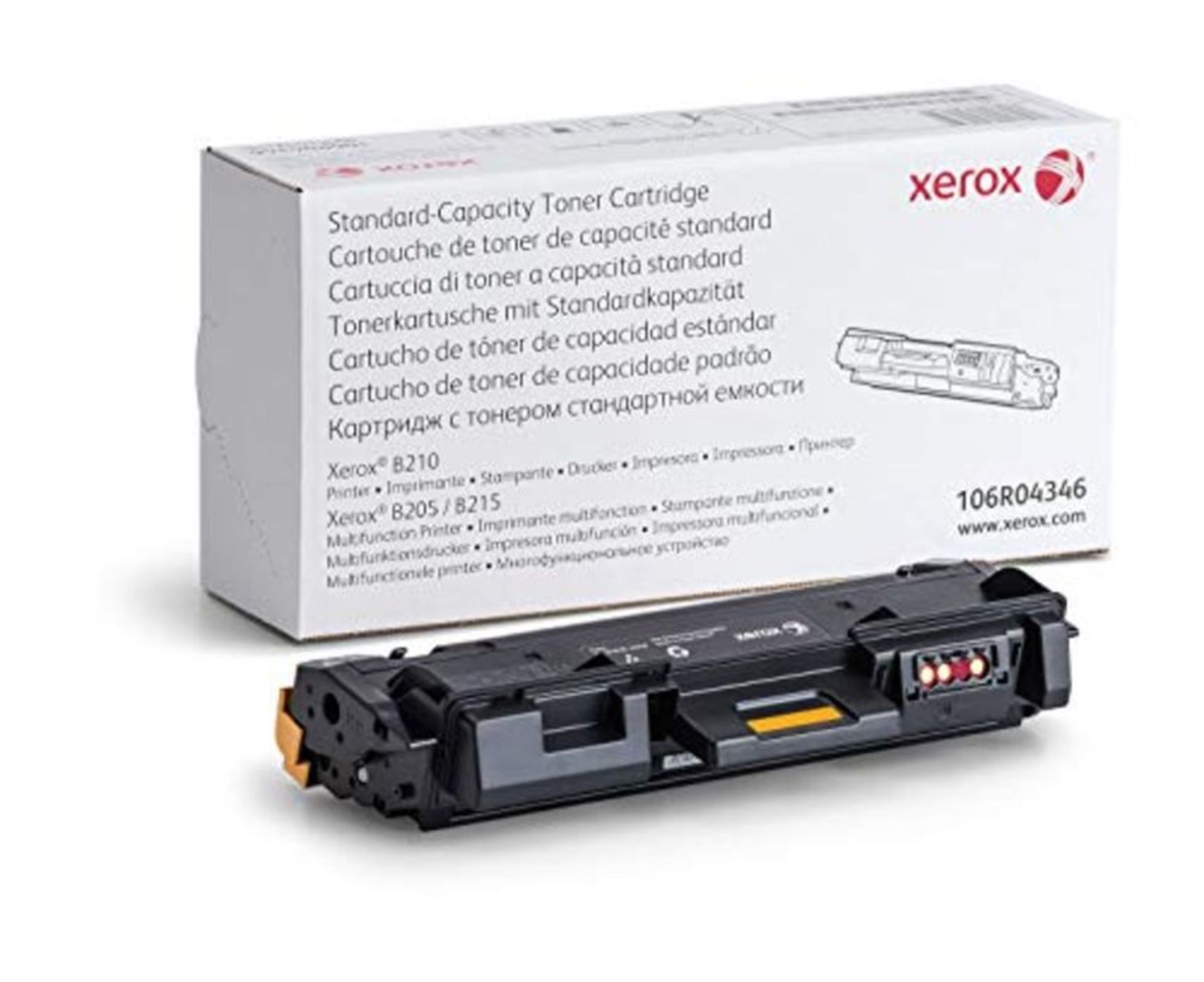 Xerox 106R04346 B210/B205/B215 Standard Capacity Black Toner Cartridge, 1500 Pages