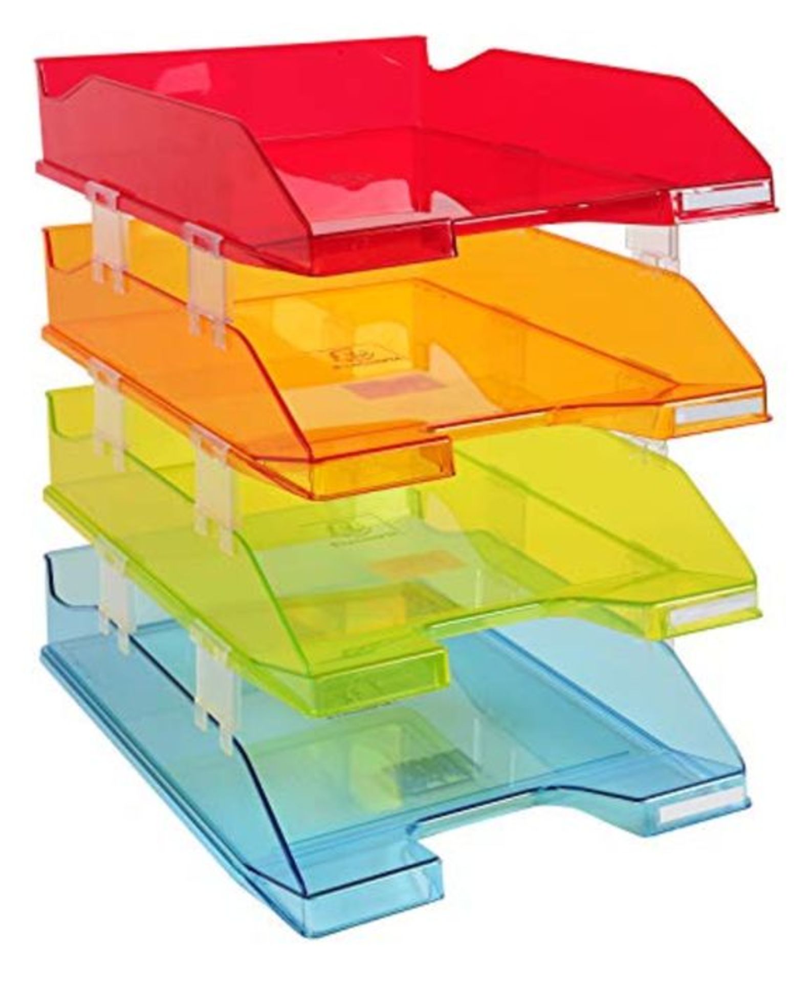 [CRACKED] Exacompta Linicolor Letter Tray Combo Midi, A4+ - Assorted Colours, Set of 4