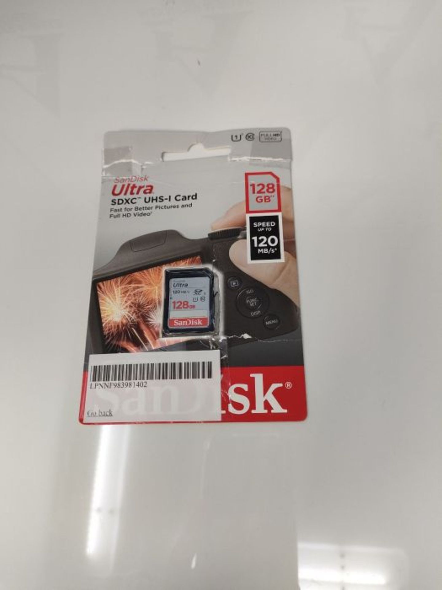 SanDisk Ultra SDXC UHS-I memory card 128 GB (for entry-level and mid-range compact cam - Image 2 of 2