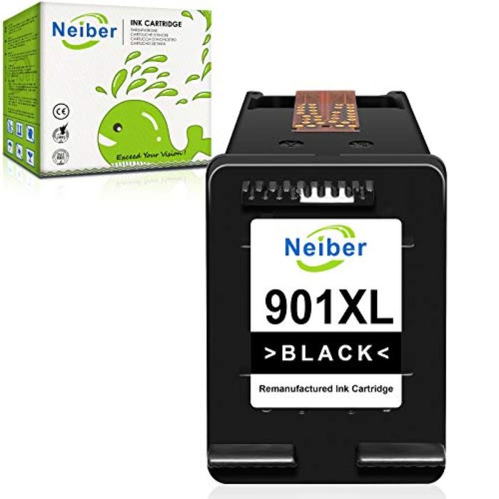 Neiber 901XL Remanufactured Ink Cartridge Compatible for HP 901 XL for HP OfficeJet 45