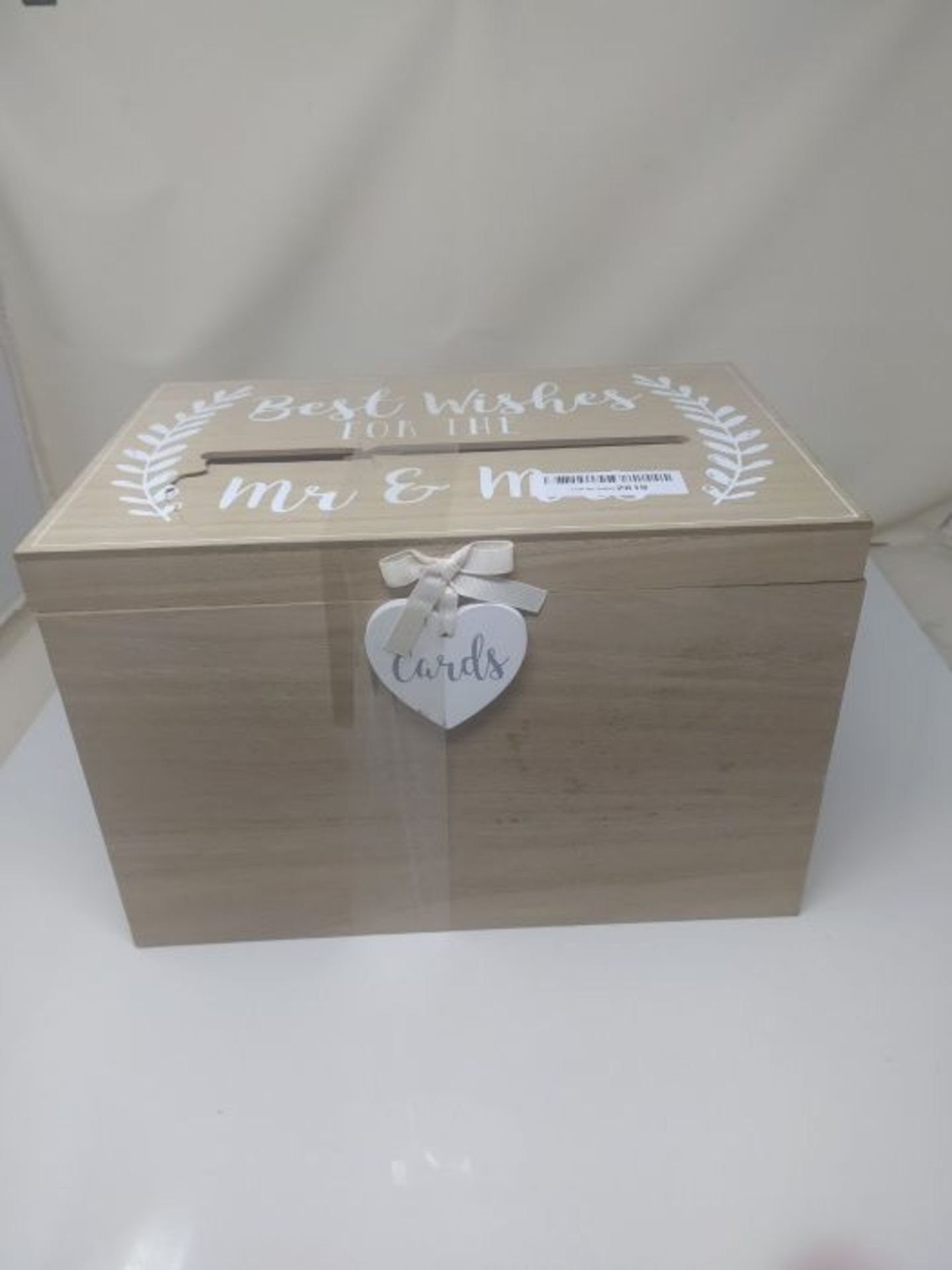 Love Story MDF Card Box Best Wishes For The Mr & Mrs 32cm-WWG933 - Image 2 of 2