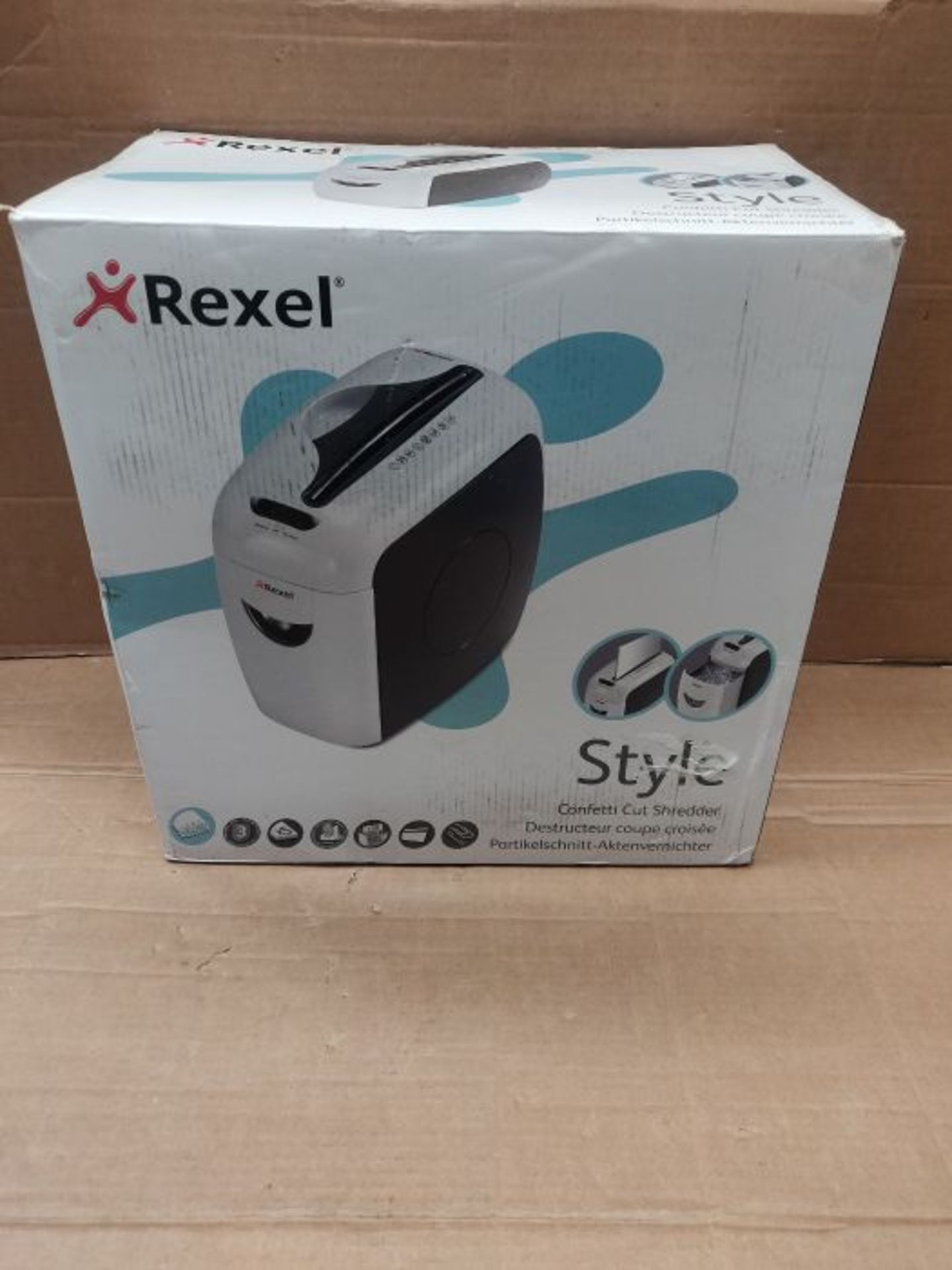 Rexel 2101942UK Style 5 Sheet Manual Cross Cut Shredder for Home or Small Office Use,