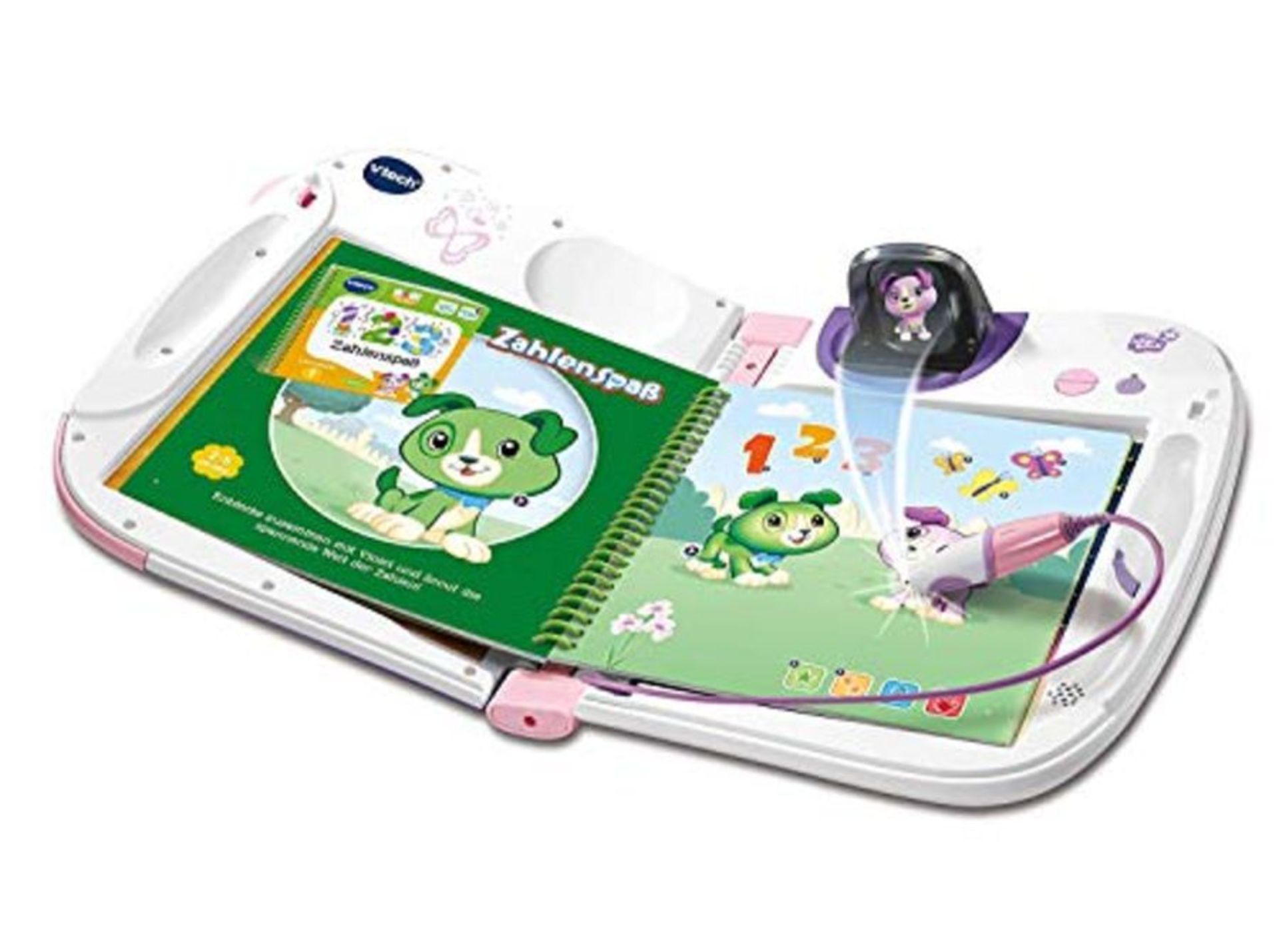 Vtech 80-603954 MagiBook 3D pink, Lernbuchsystem, Mehrfarbig