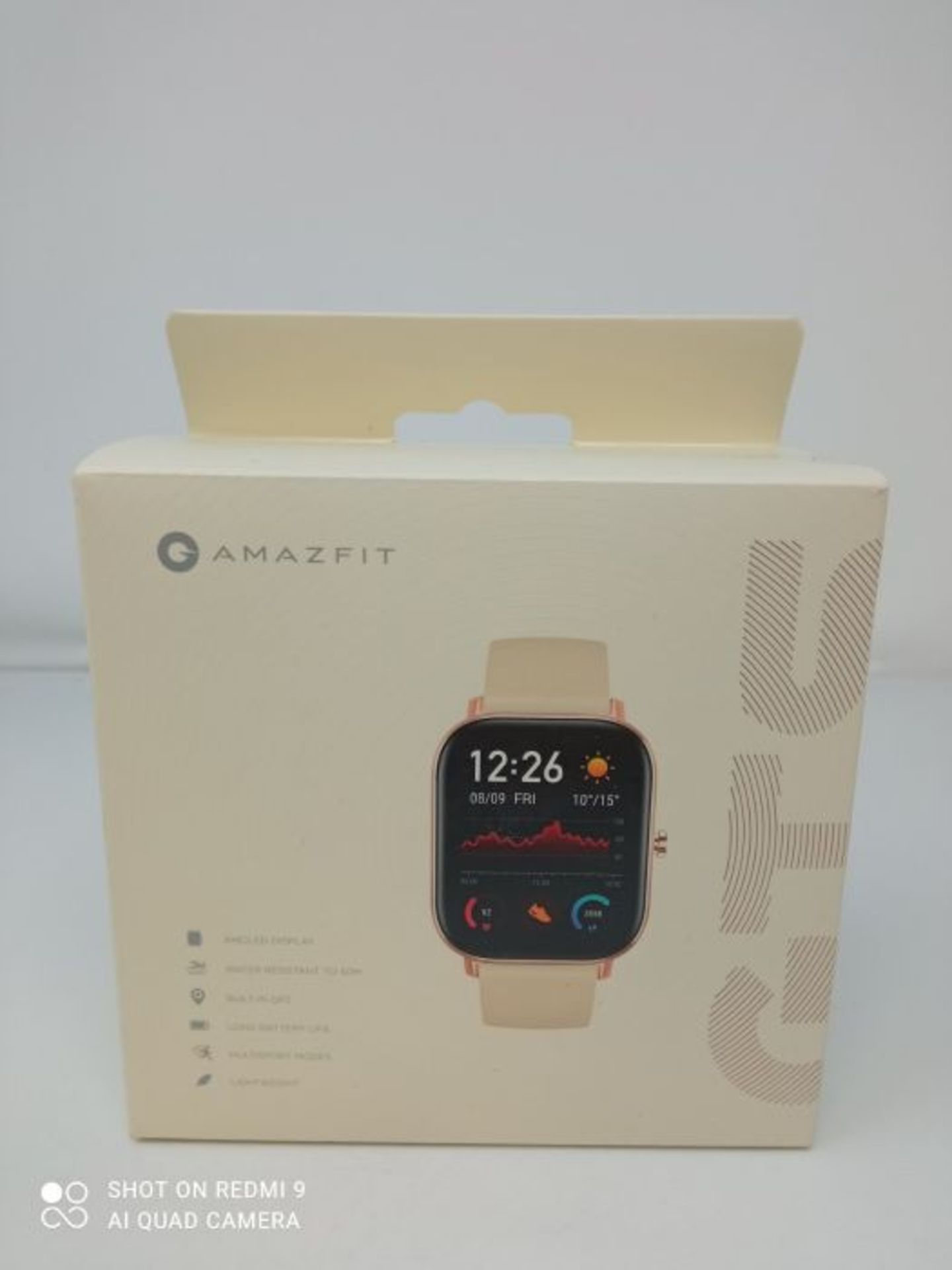 RRP £91.00 Amazfit GTS - Smartwatch Desert Gold - Image 2 of 3