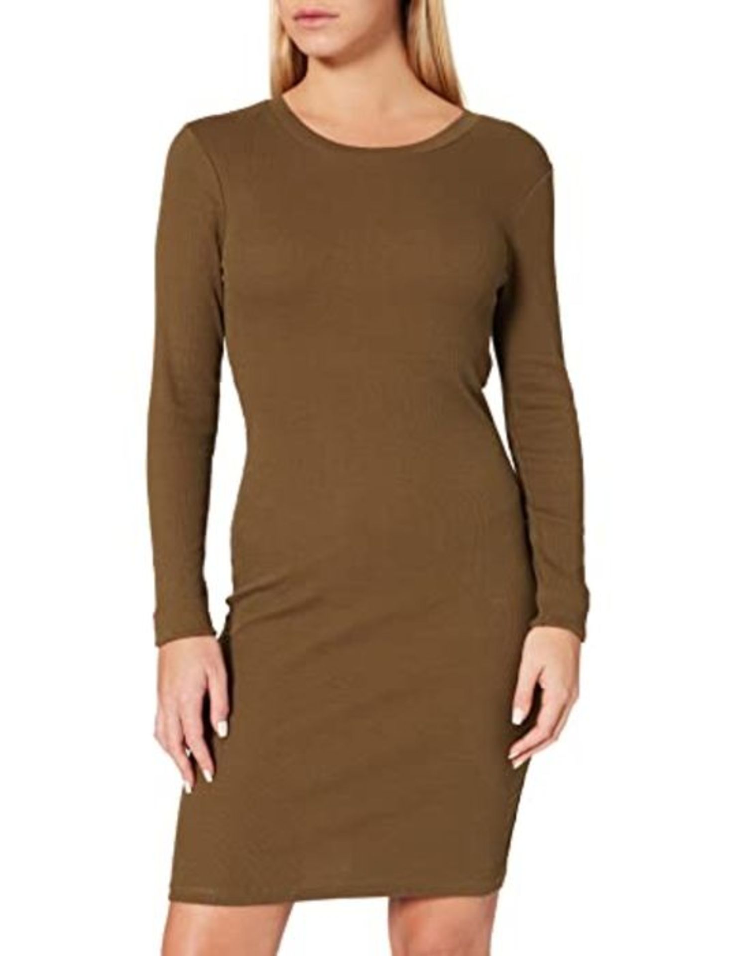 Vero Moda Damen VMNATASHA LS BLK DRESS NOOS Kleid, Dark Olive, M