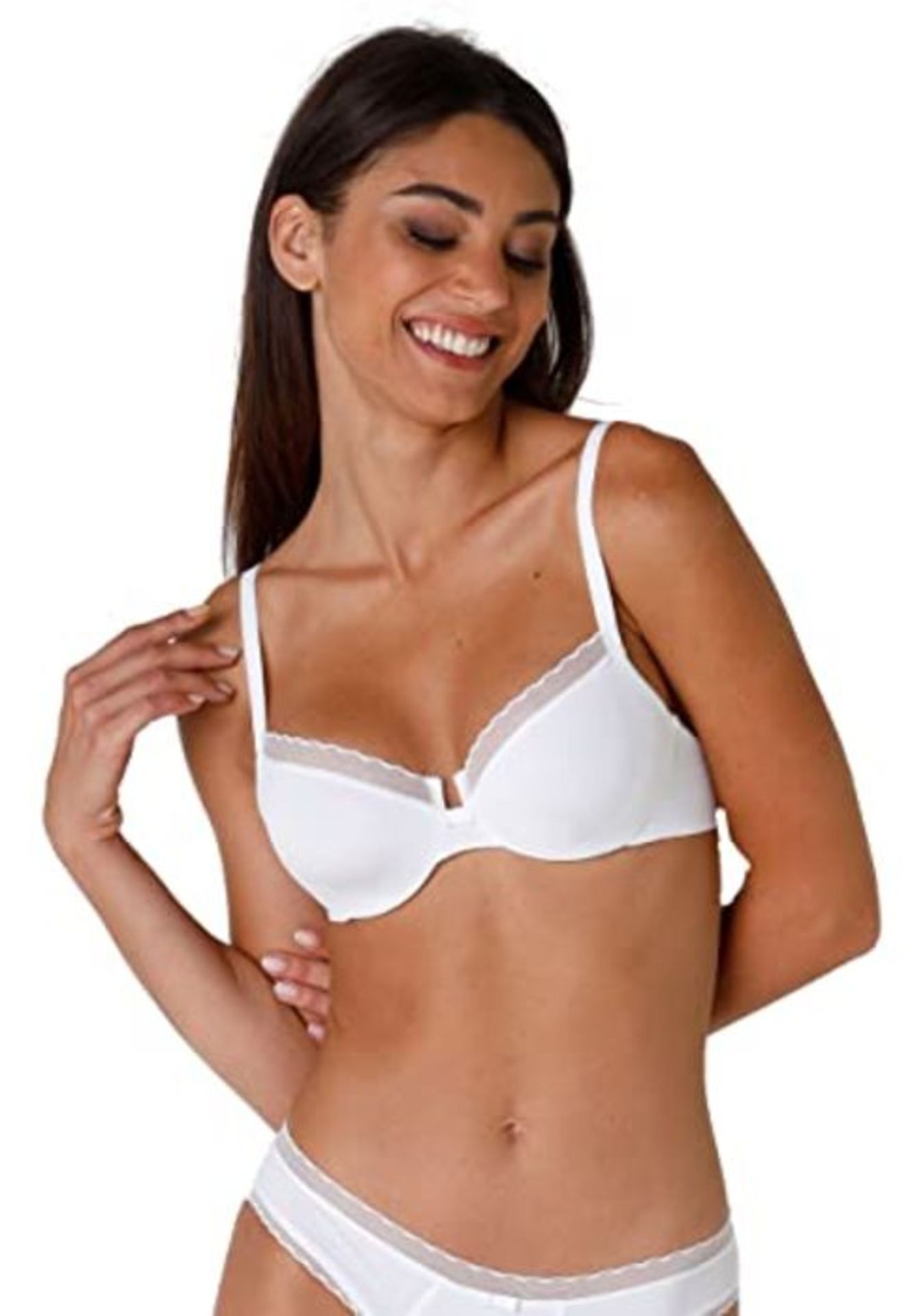 Lovable Donna My Daily Comfort Bra, Off-White (003-BIANCO), 3-C / 34 C