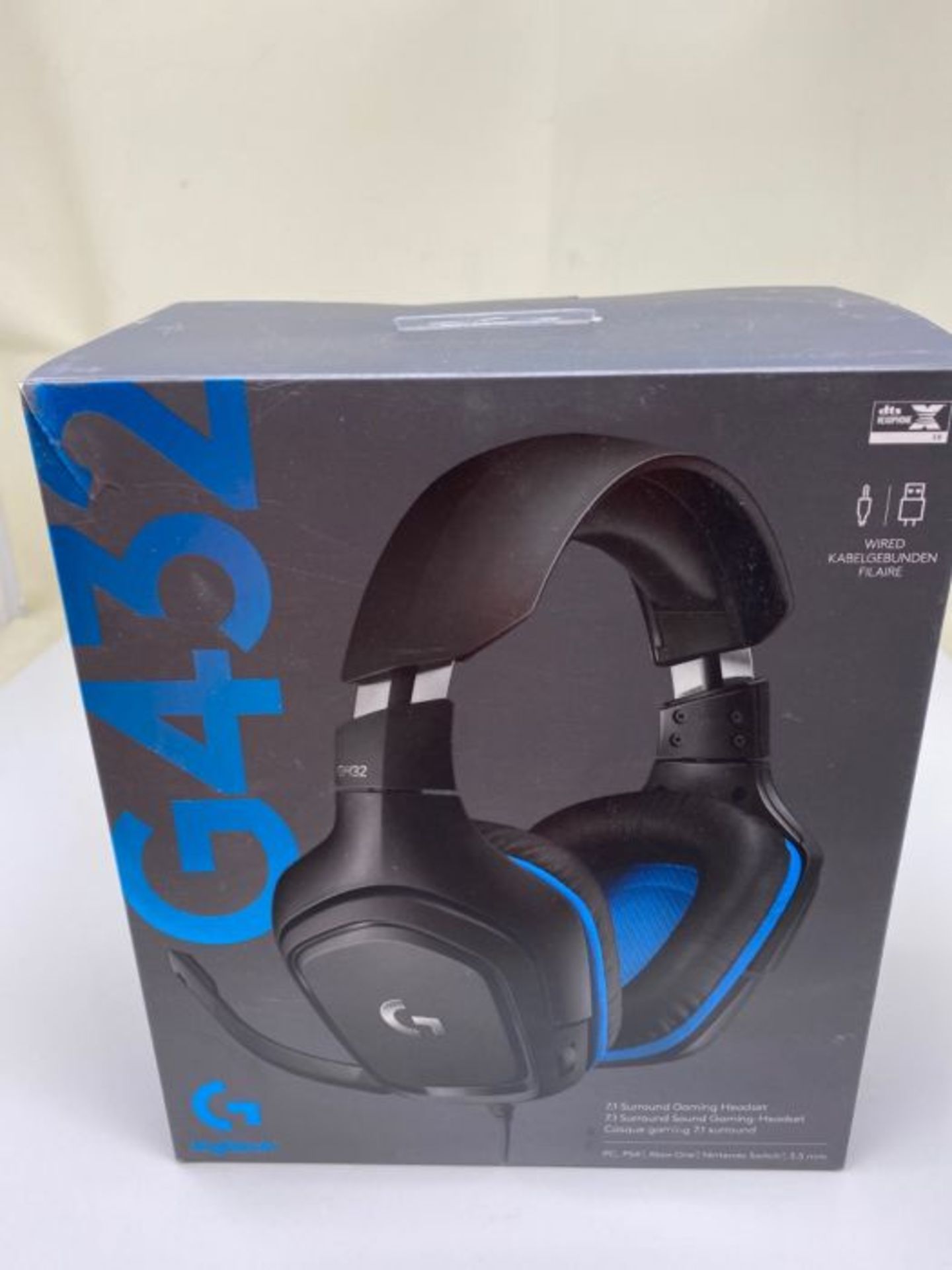 Logitech G432 Wired Gaming Headset, 7.1 Surround Sound, DTS Headphone:X 2.0, 50 mm Aud - Image 2 of 3